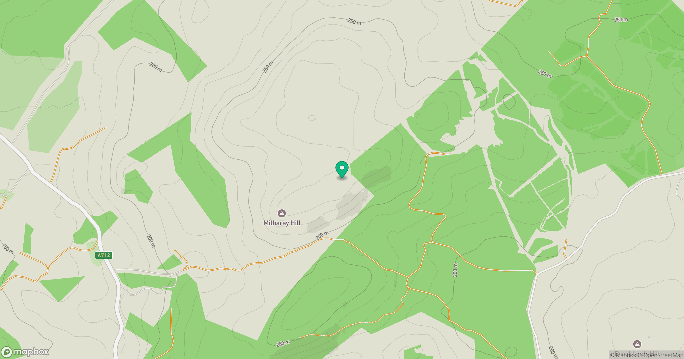 Milharay Hill location map