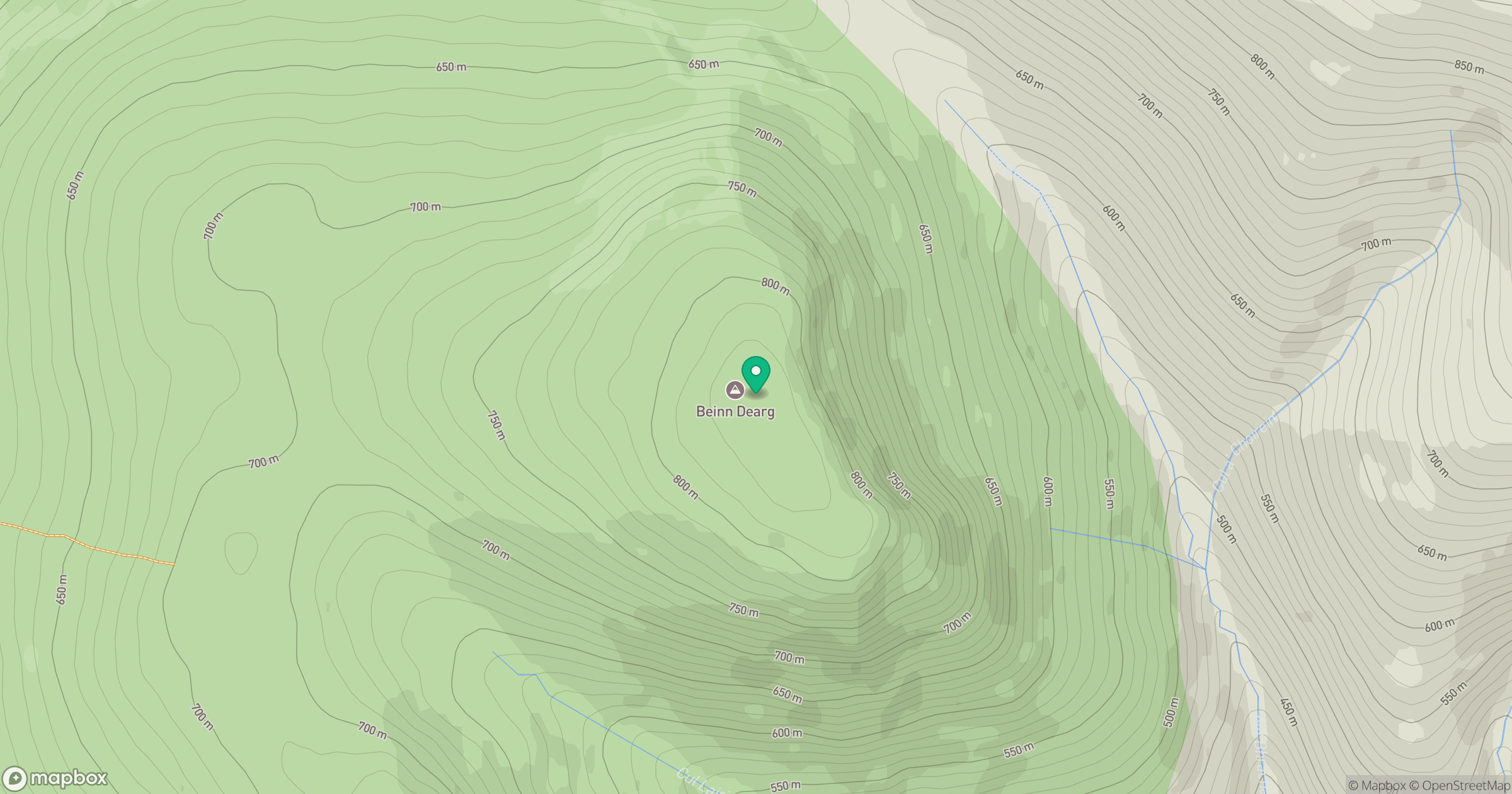 Beinn Dearg location map