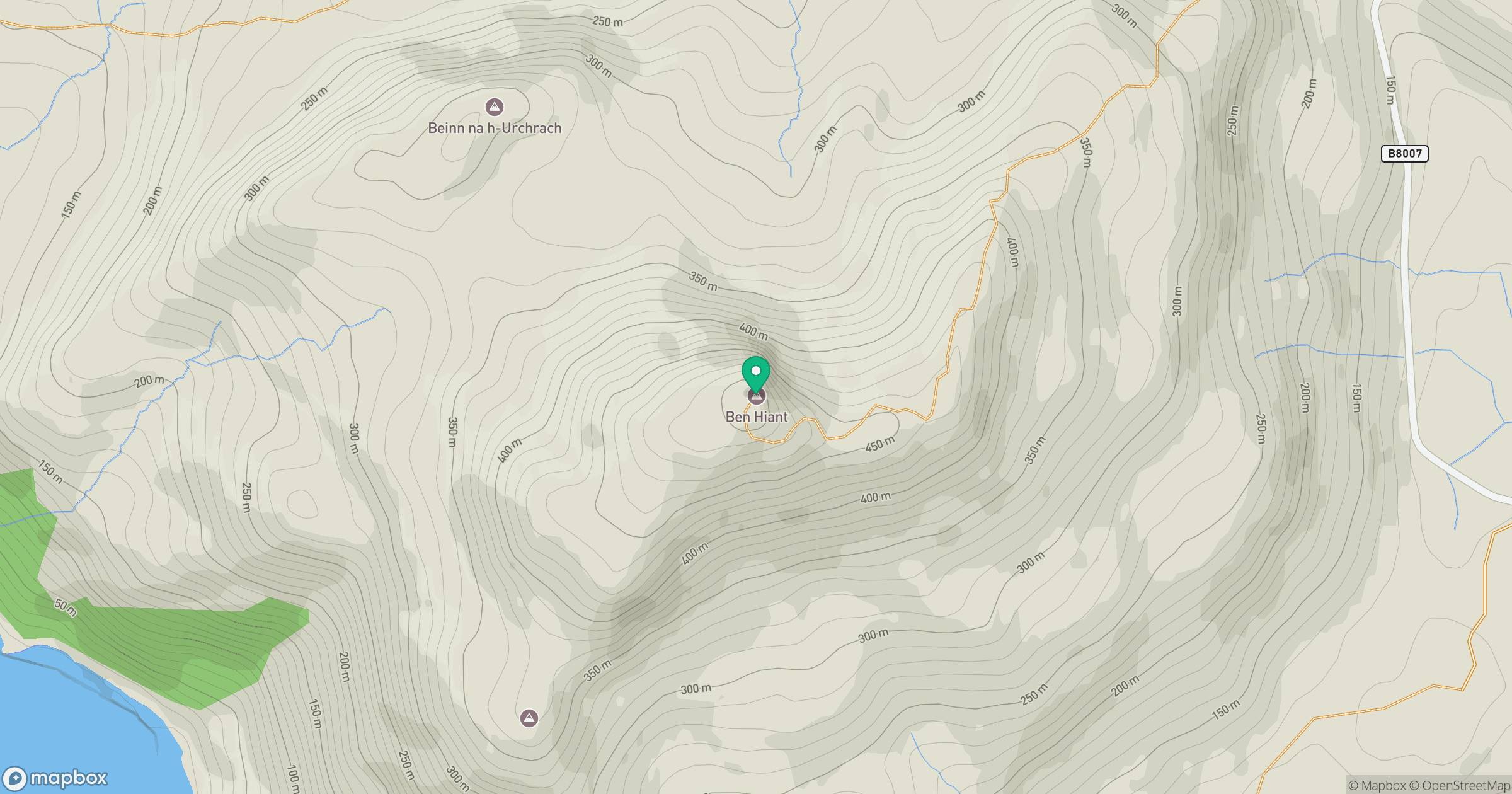 Ben Hiant location map