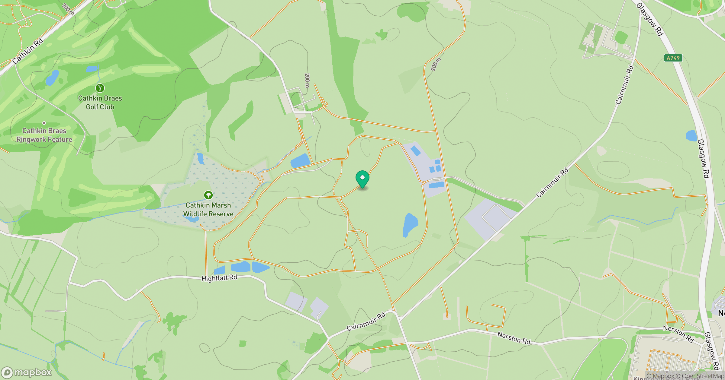 South Cathkin Hill location map