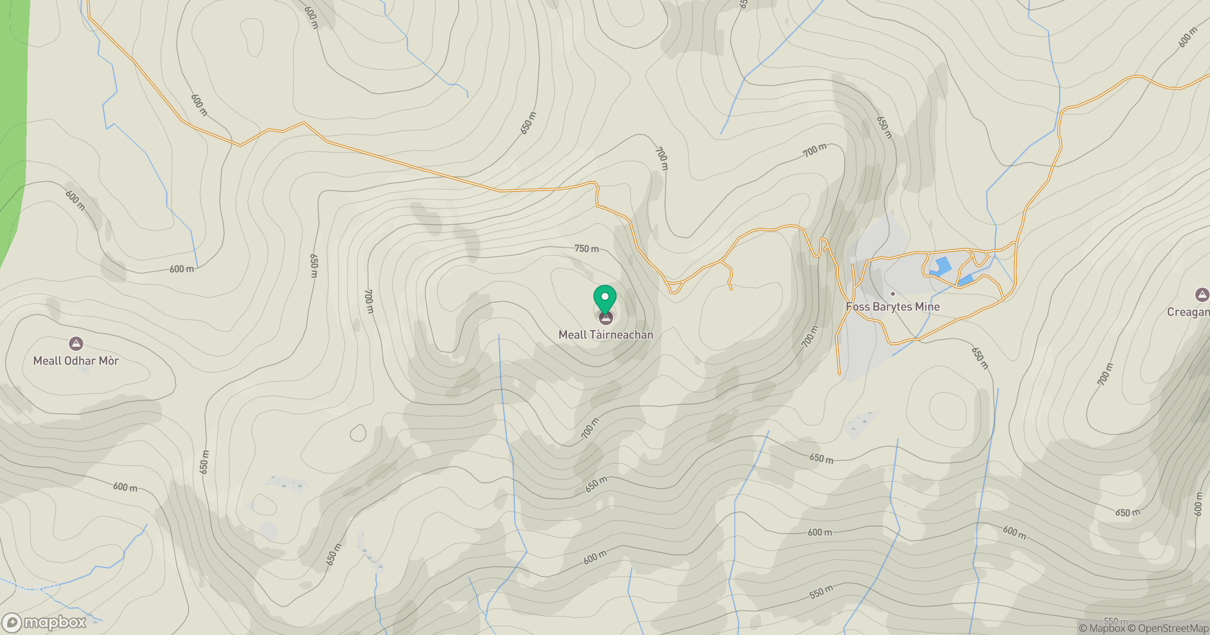 Meall Tairneachan location map