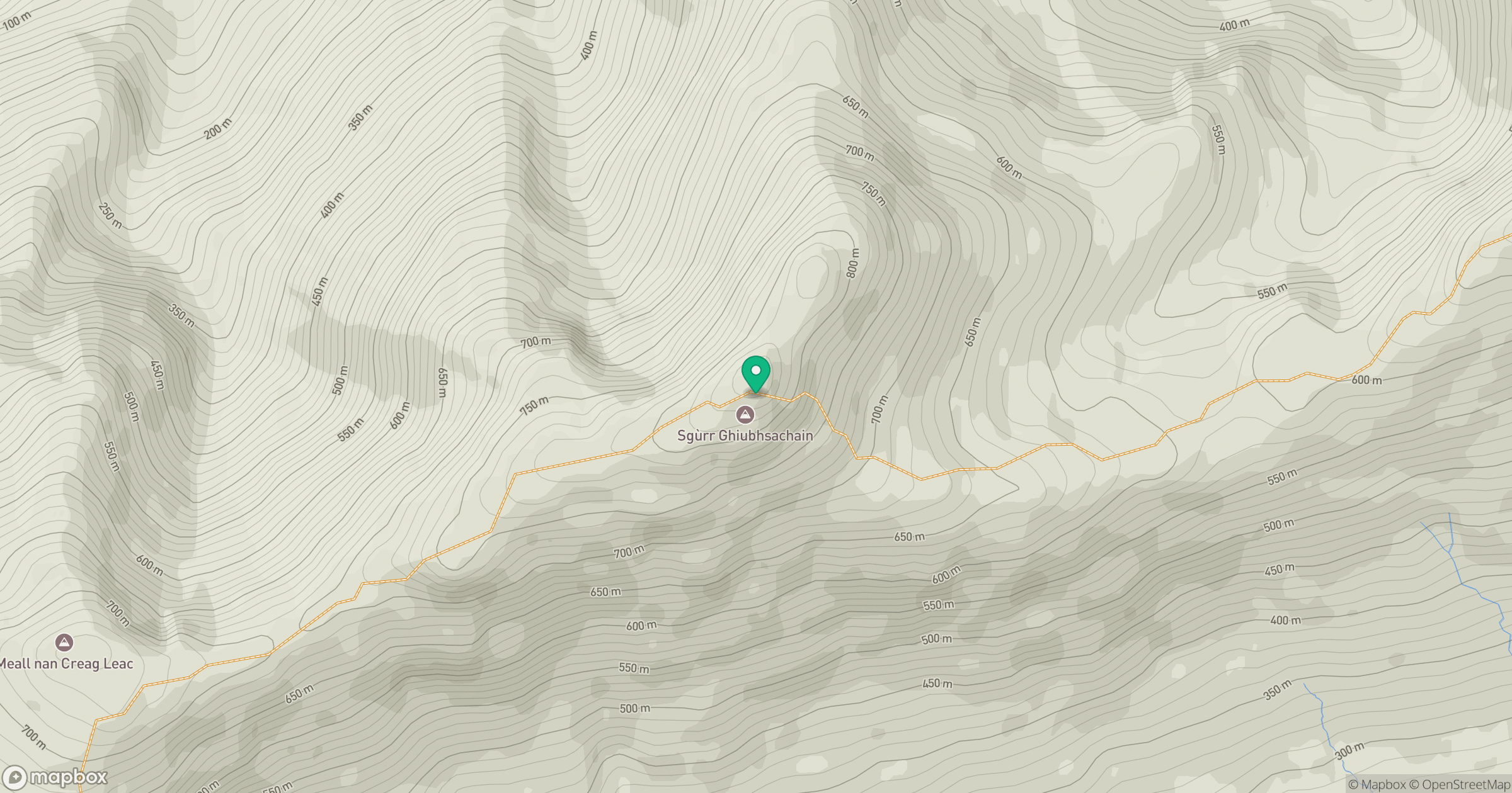 Sgurr Ghiubhsachain location map