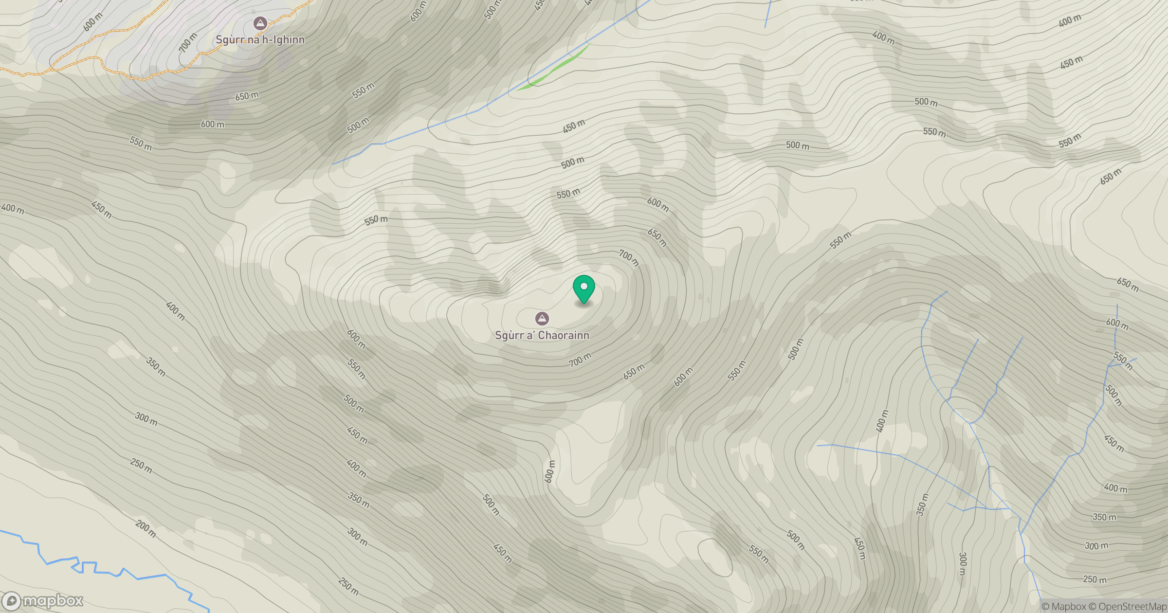 Sgurr a' Chaorainn location map