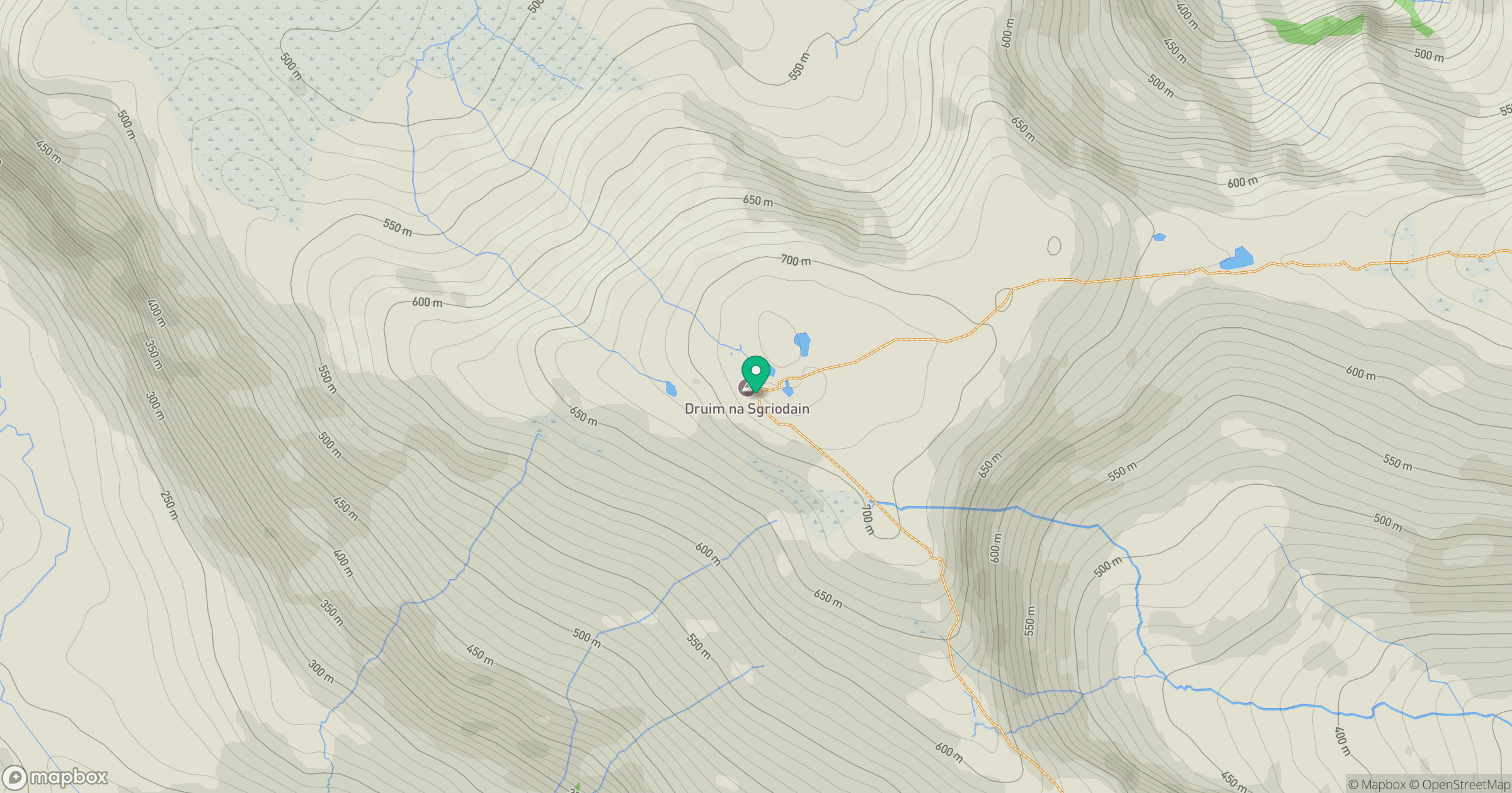 Druim na Sgriodain location map