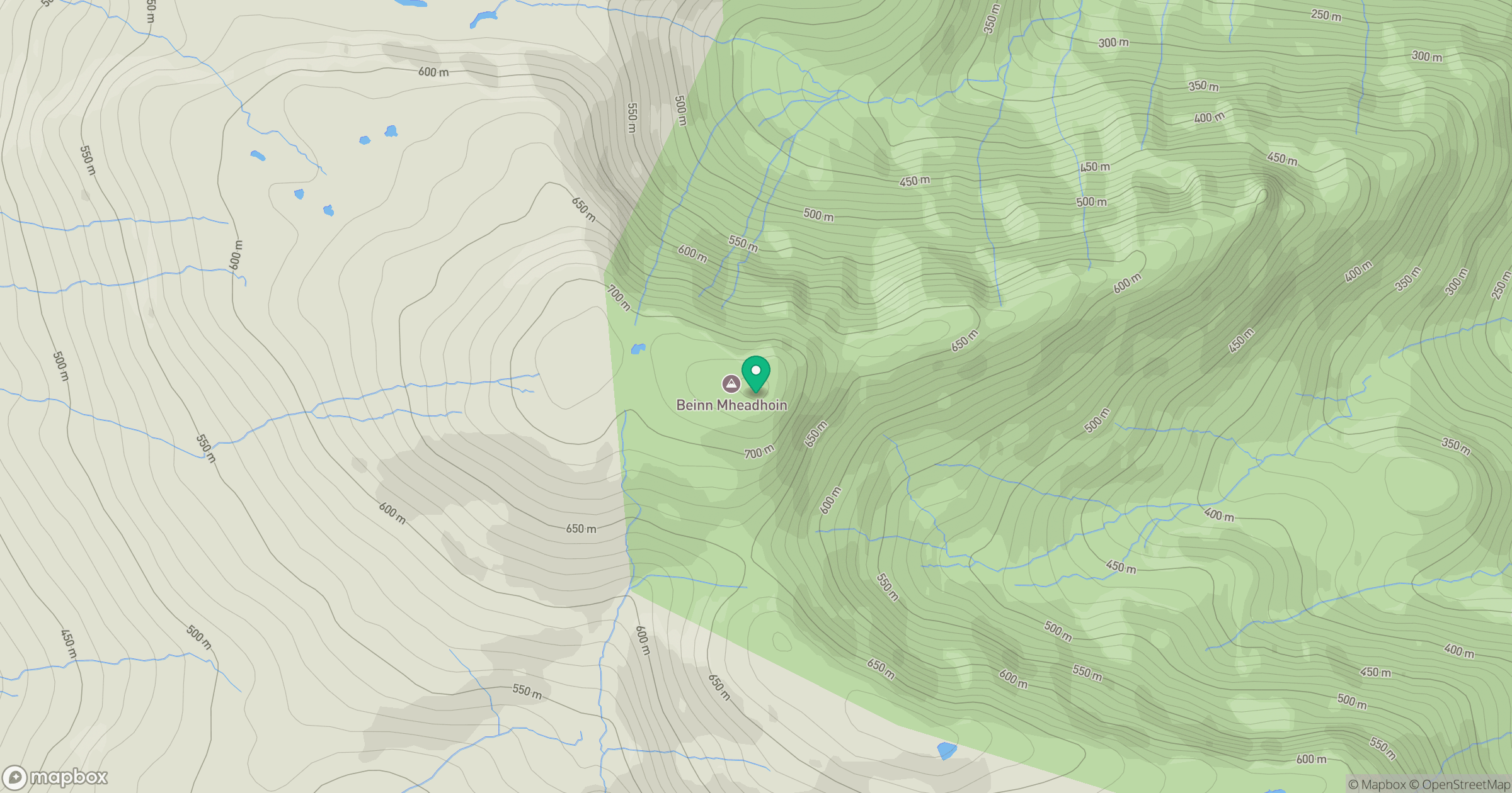 Beinn Mheadhoin location map
