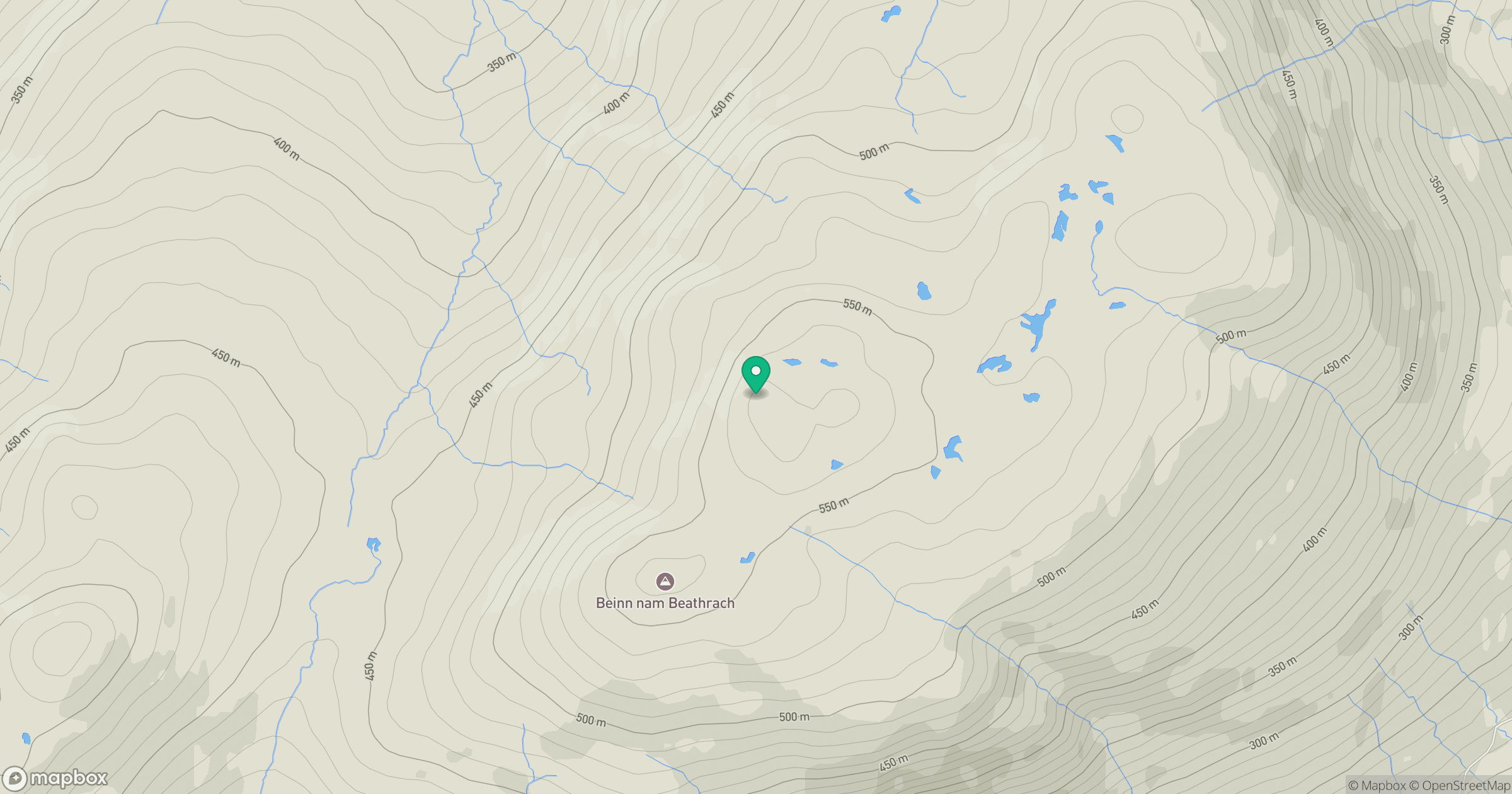 Beinn nam Beathrach location map