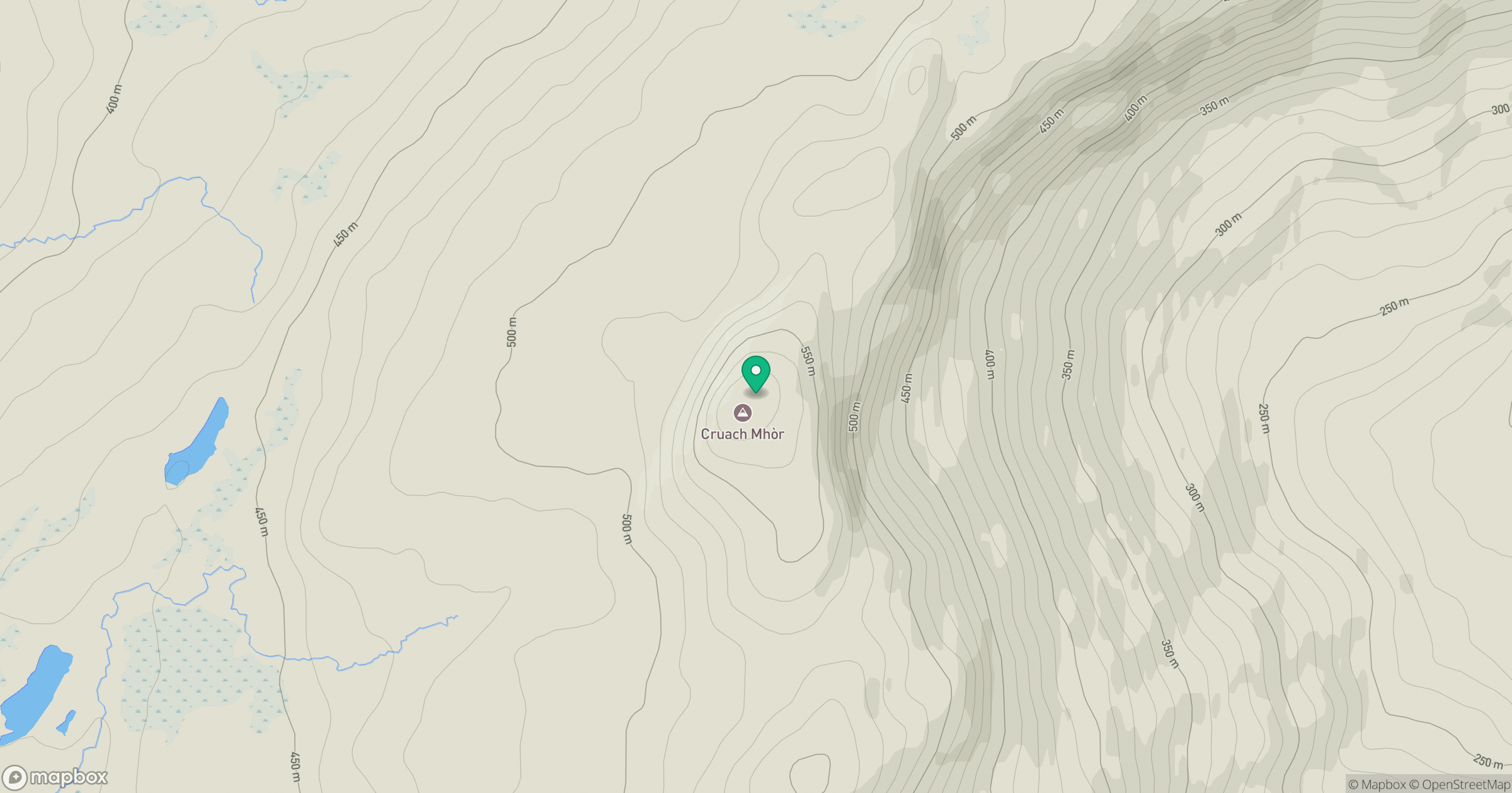 Cruach Mhor location map