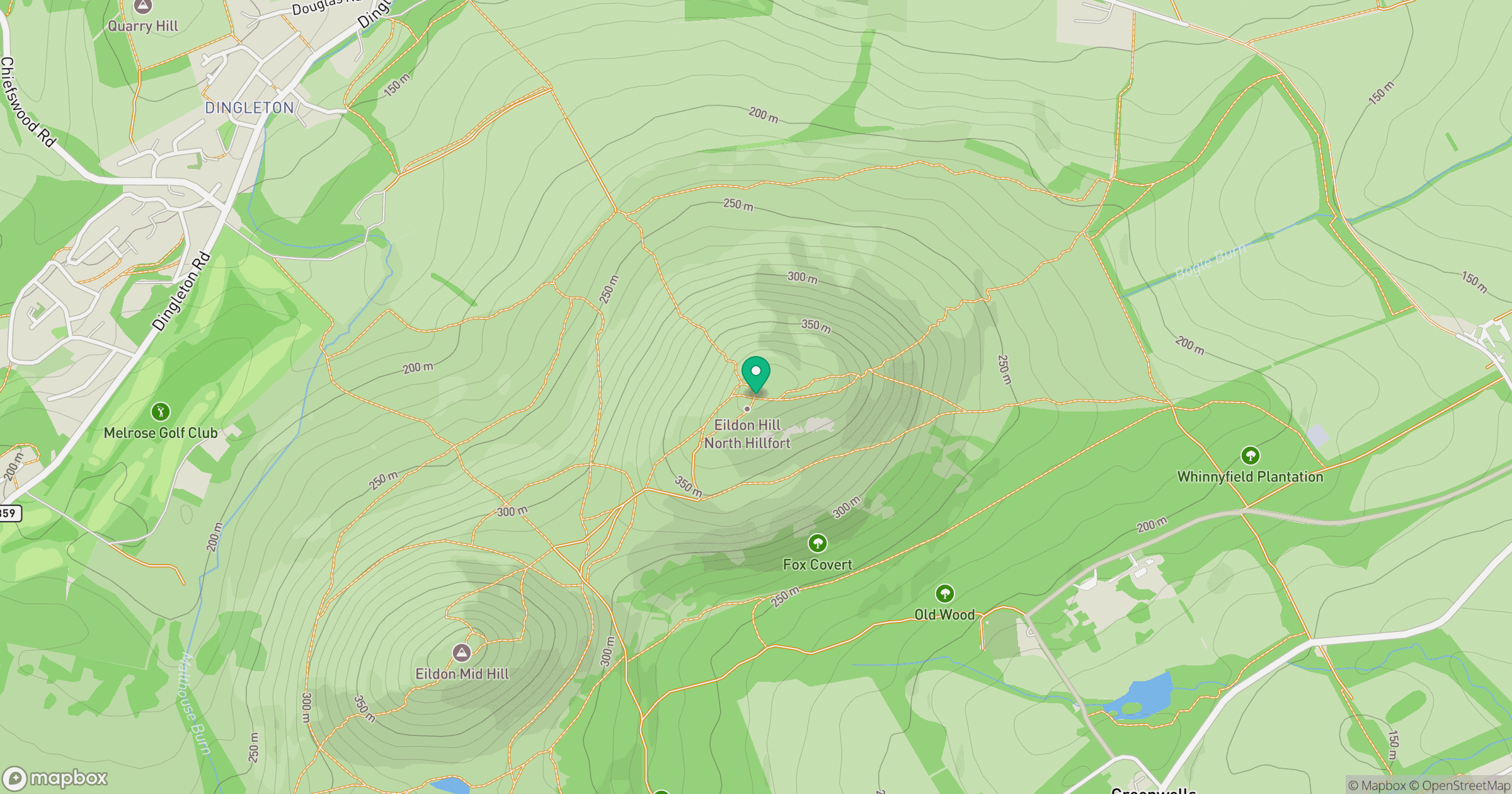 Eildon Hill North location map