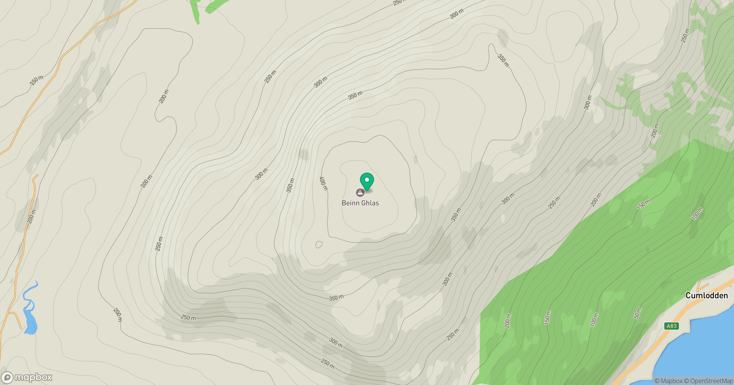 Beinn Ghlas location map