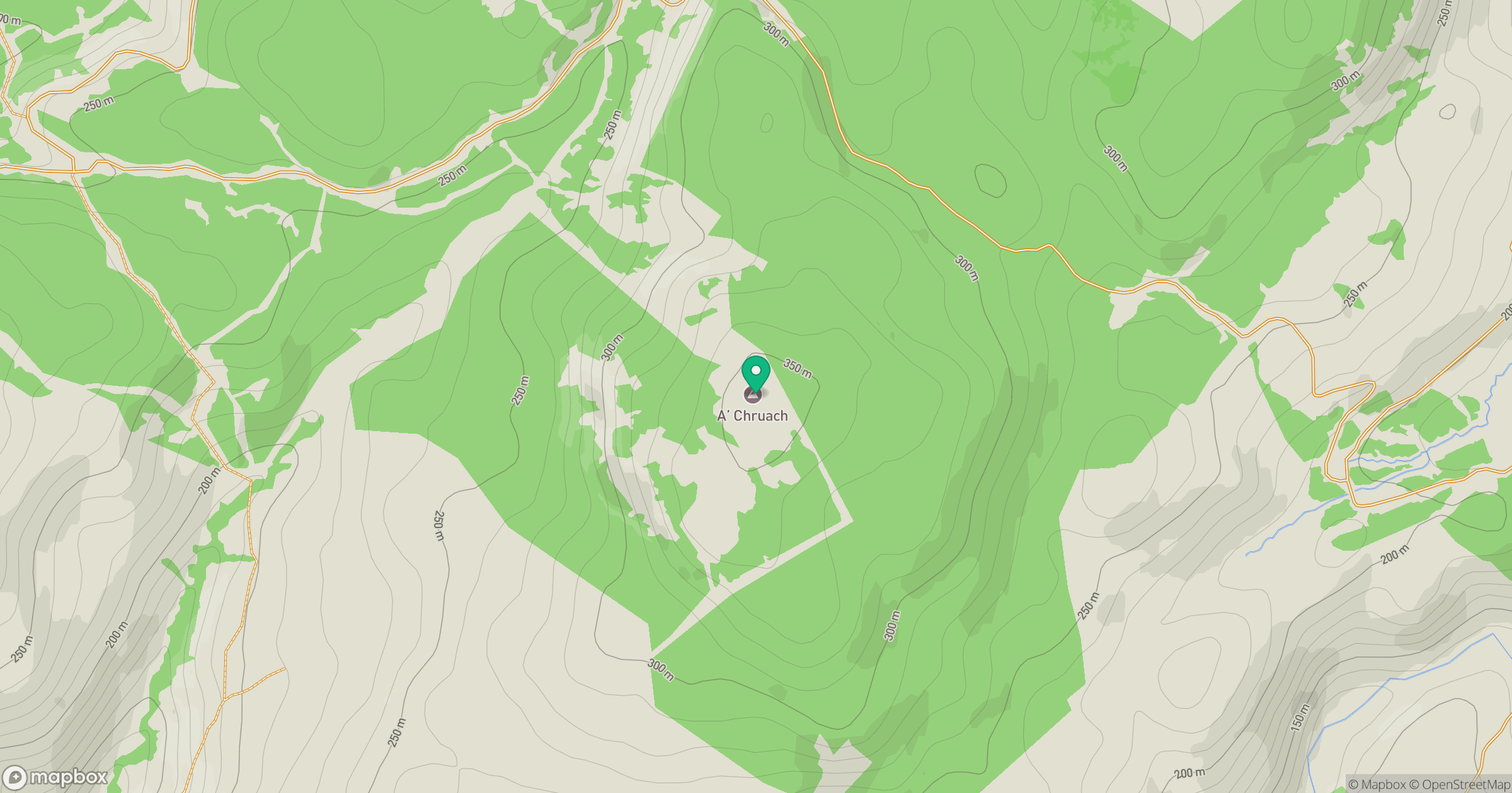 A' Chruach location map