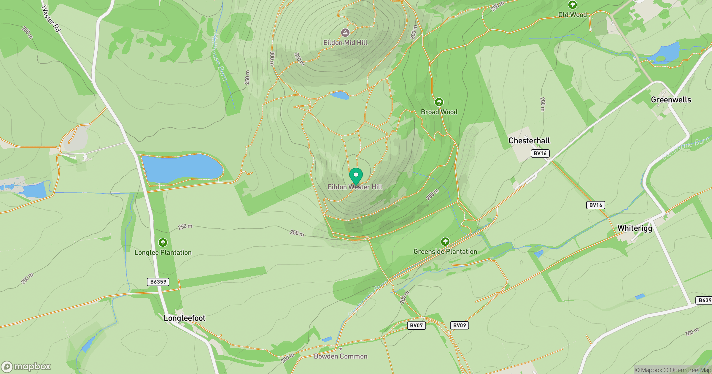 Eildon Wester Hill location map