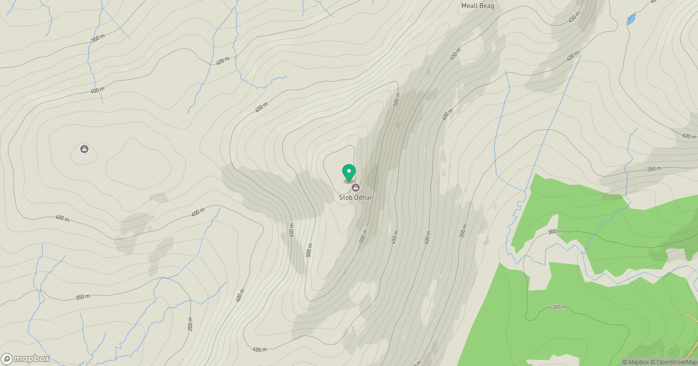 Stob Odhar location map