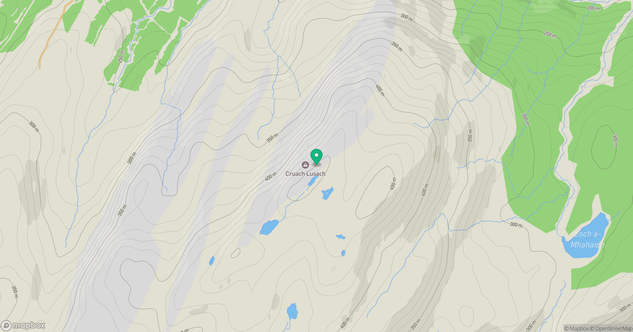 Cruach Lusach location map