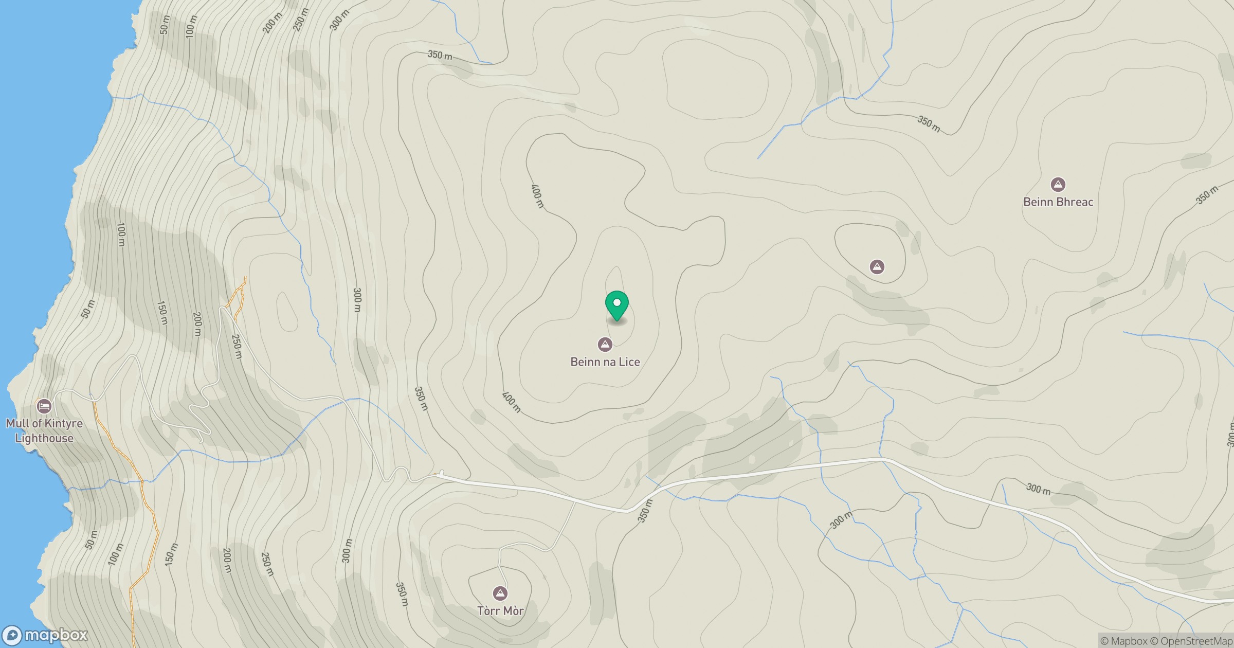 Beinn na Lice location map