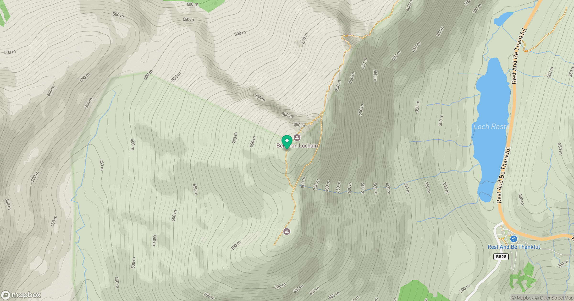 Beinn an Lochain location map