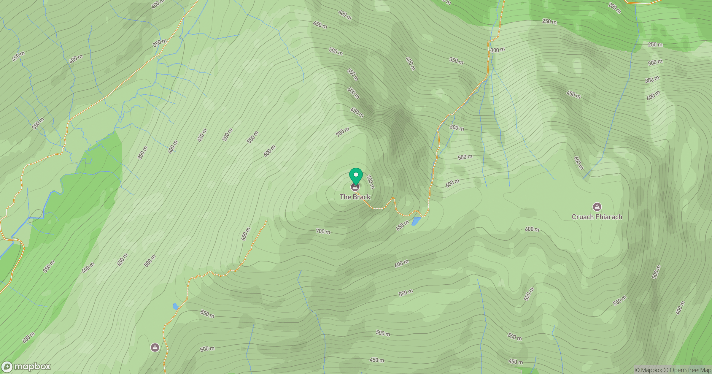 The Brack location map