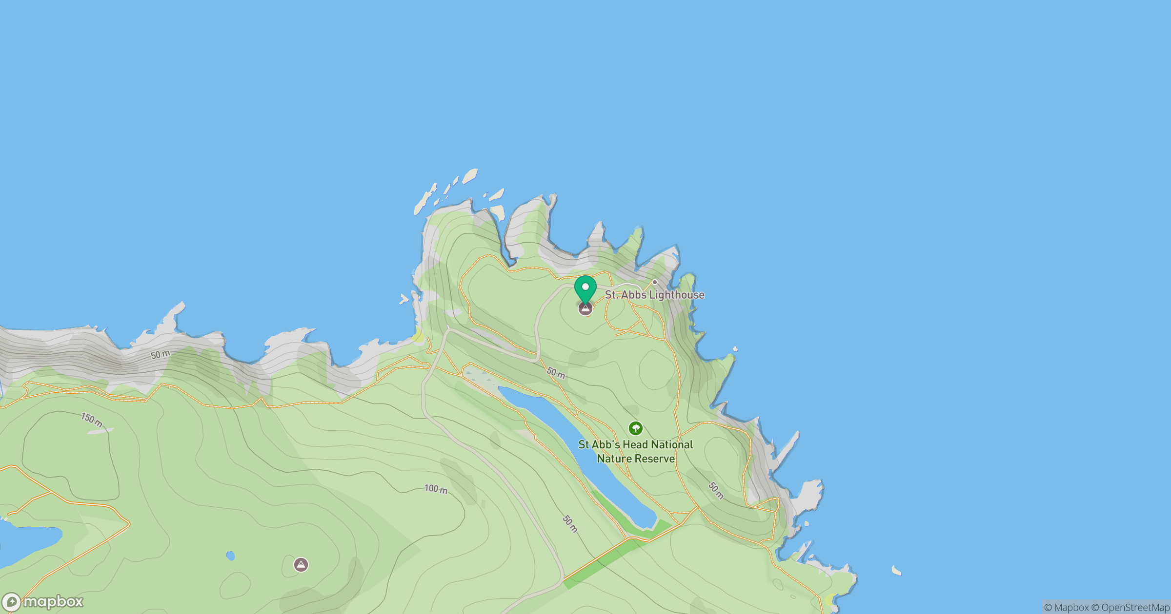 St Abb's Head location map