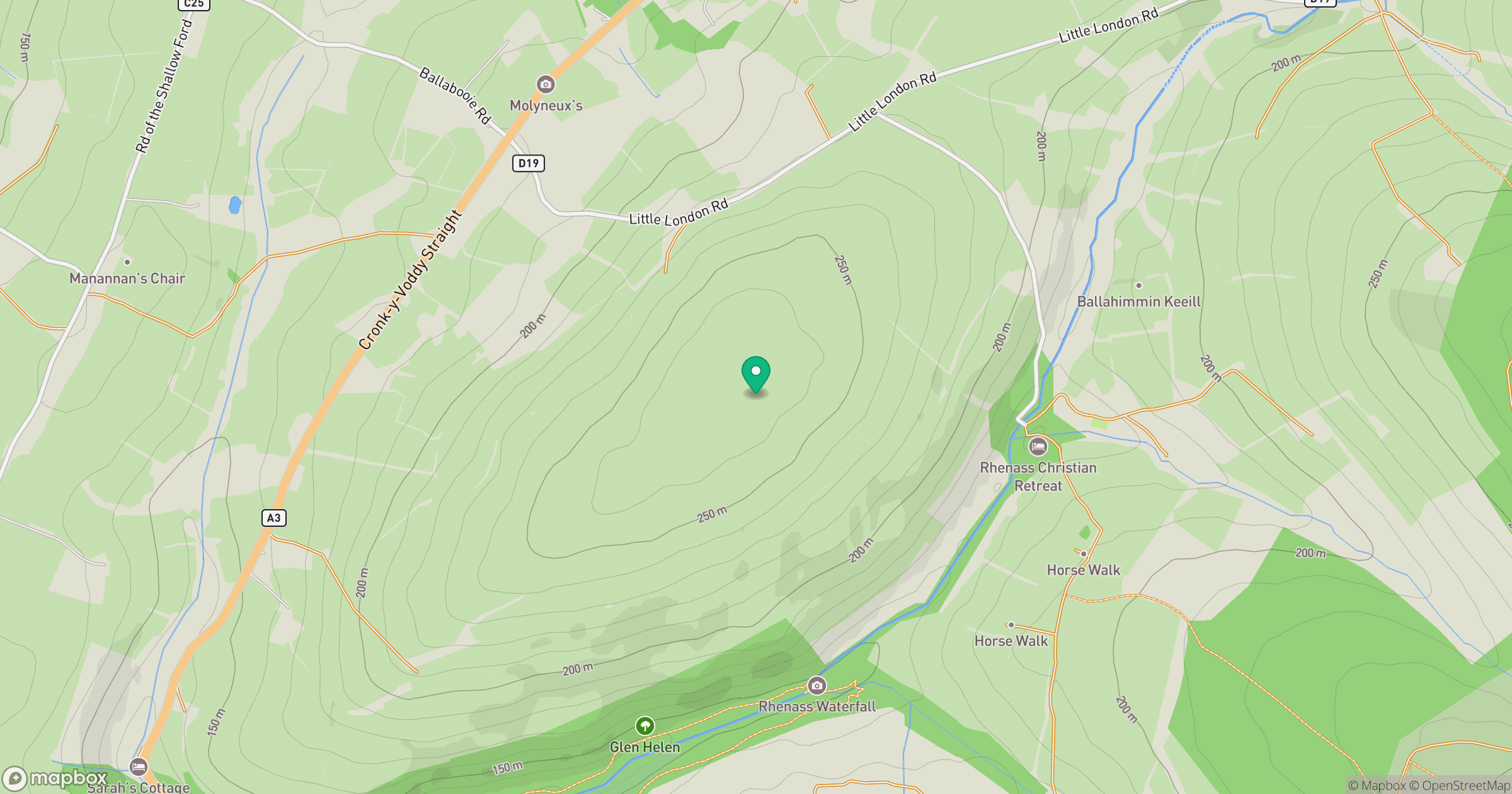 Cronk-y-Voddy location map