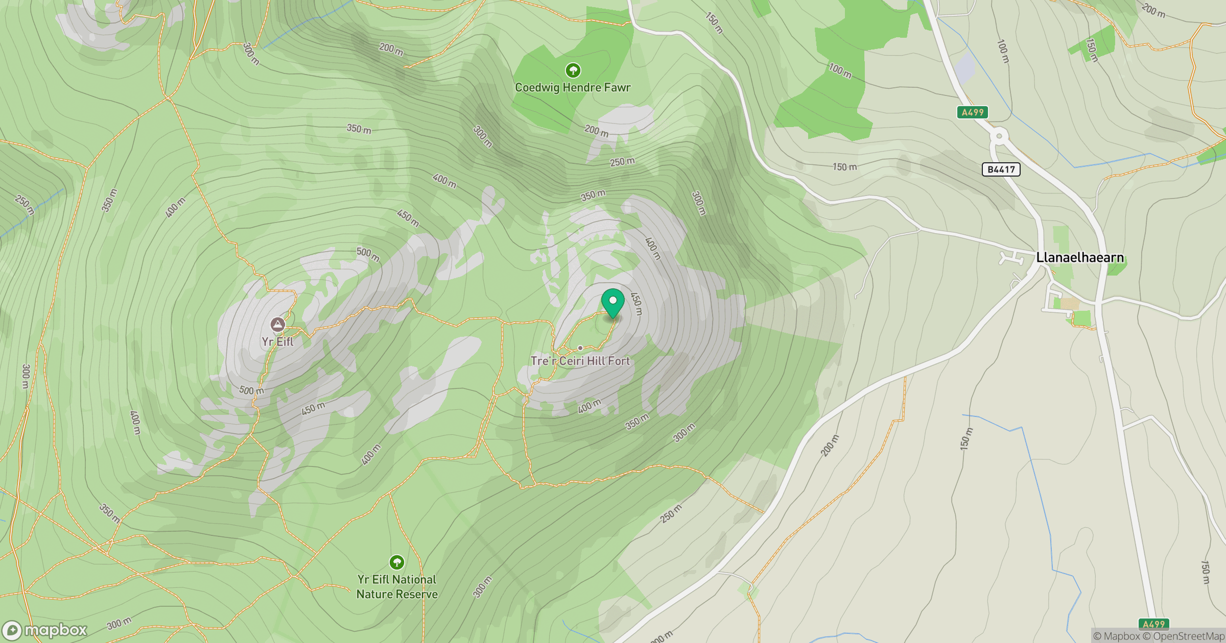 Tre'r Ceiri location map