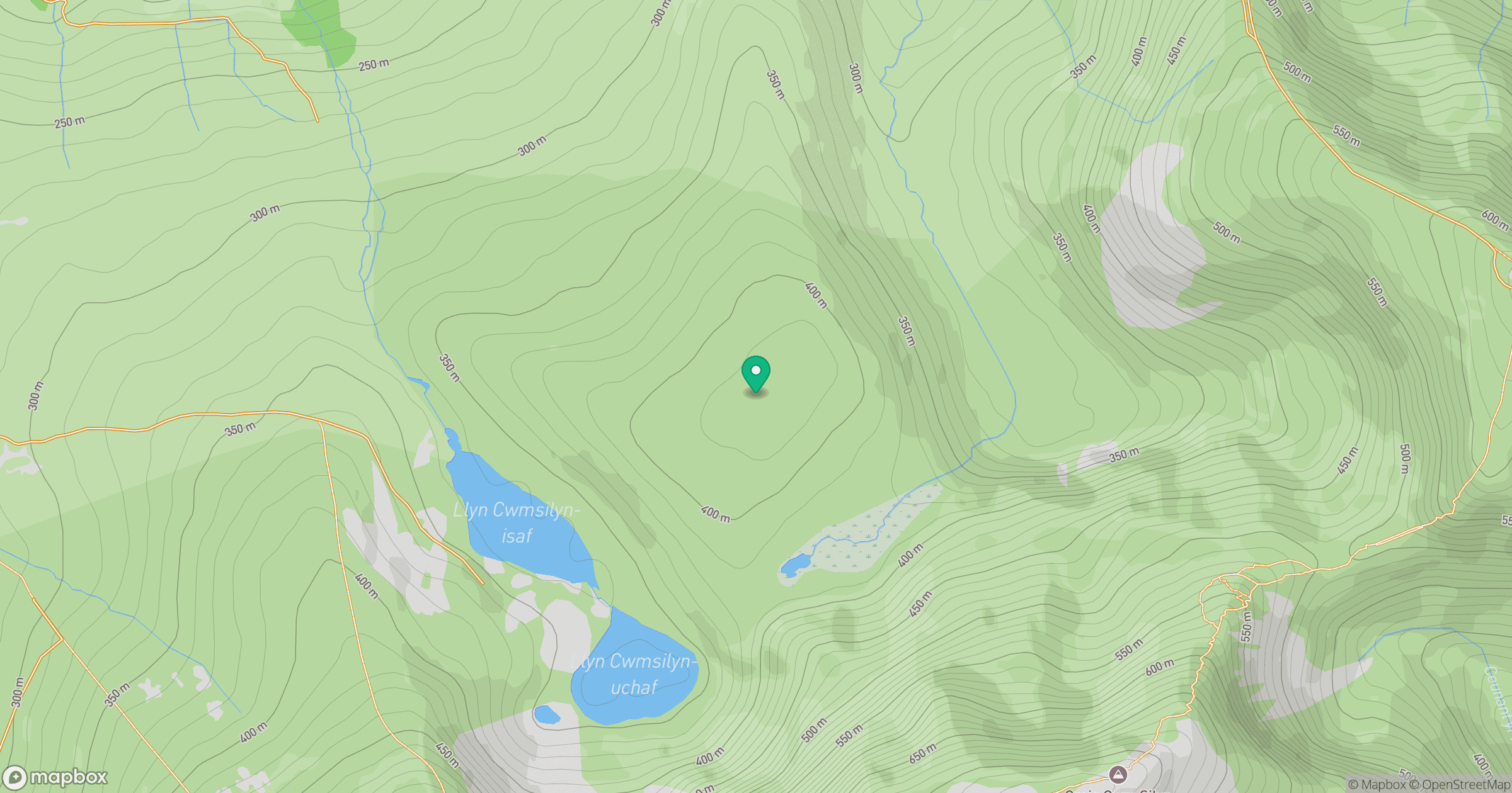 Pen Cwm Silyn location map
