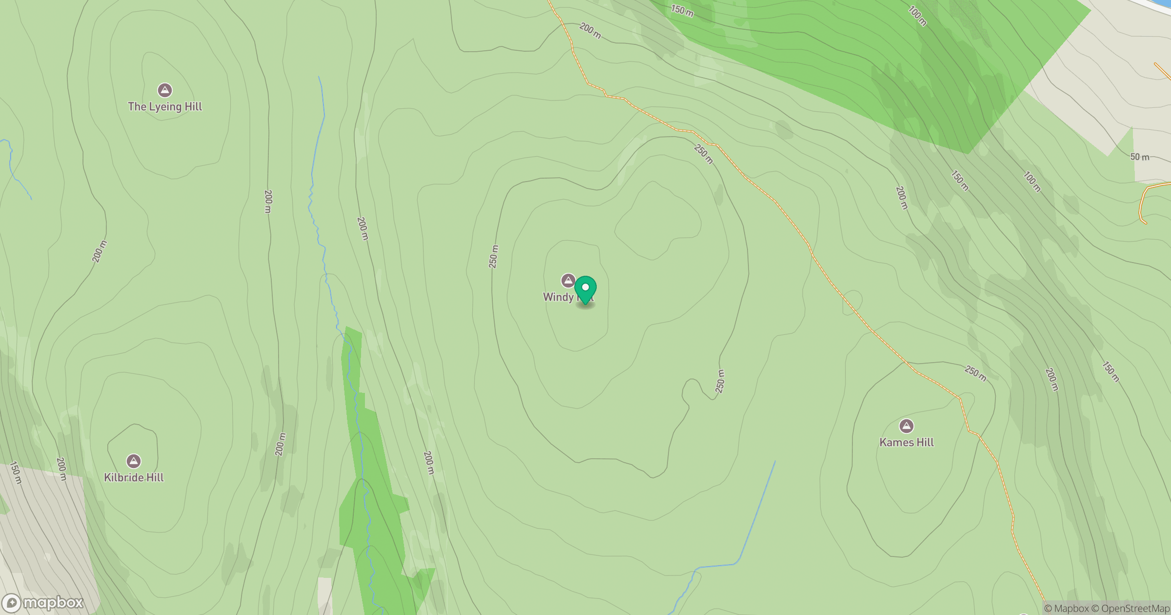 Windy Hill location map