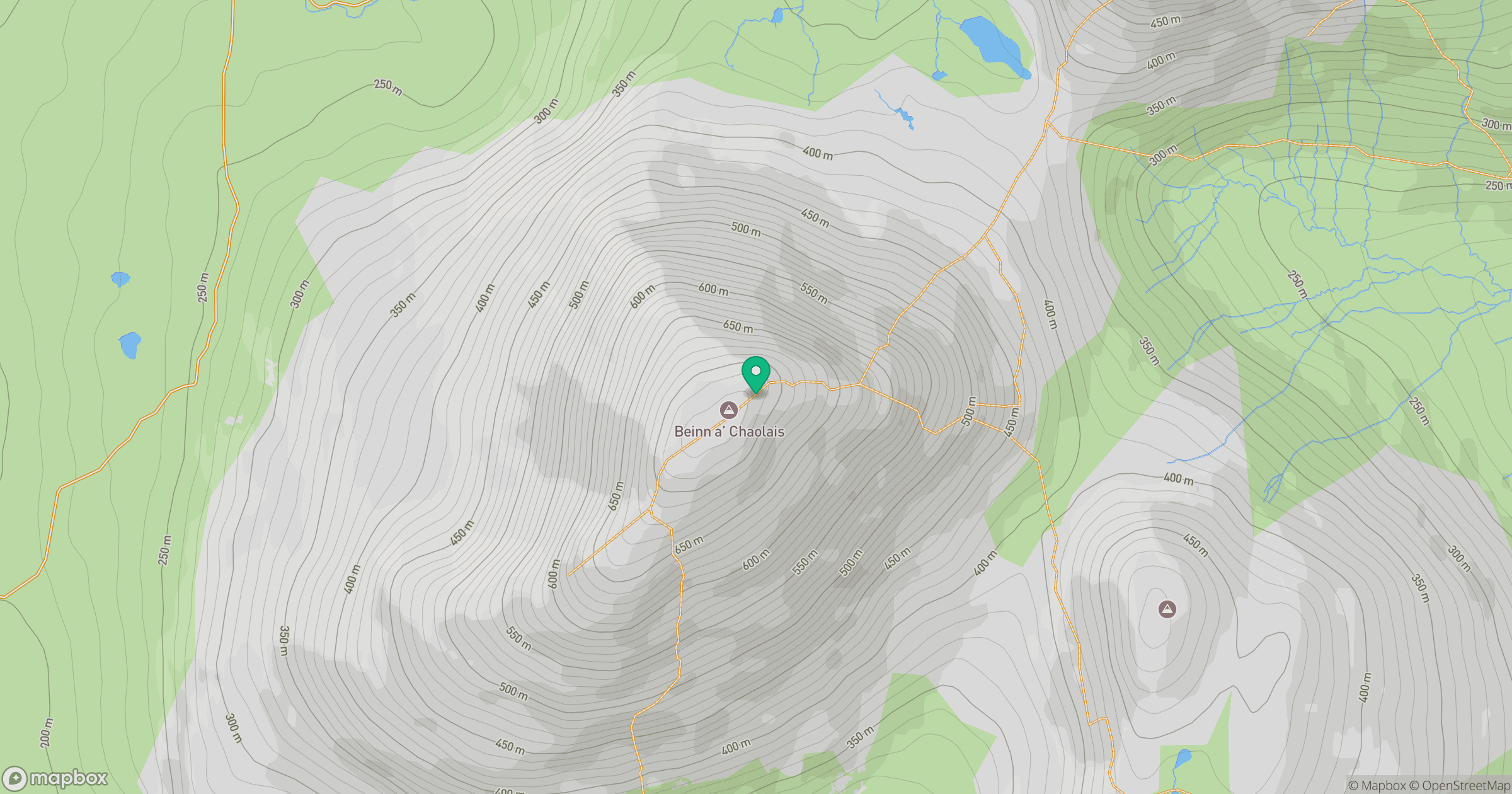 Beinn a' Chaolais location map