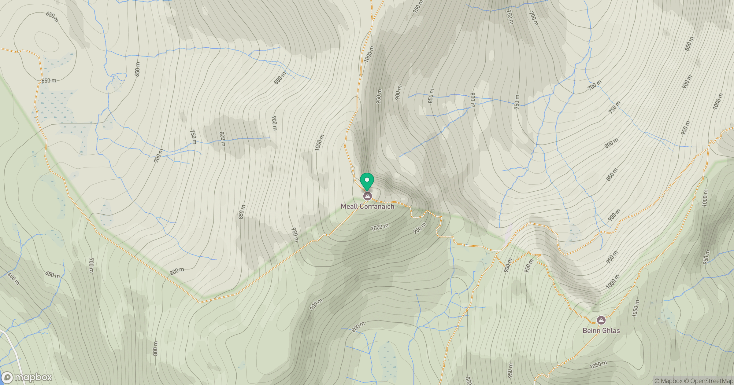 Meall Corranaich location map