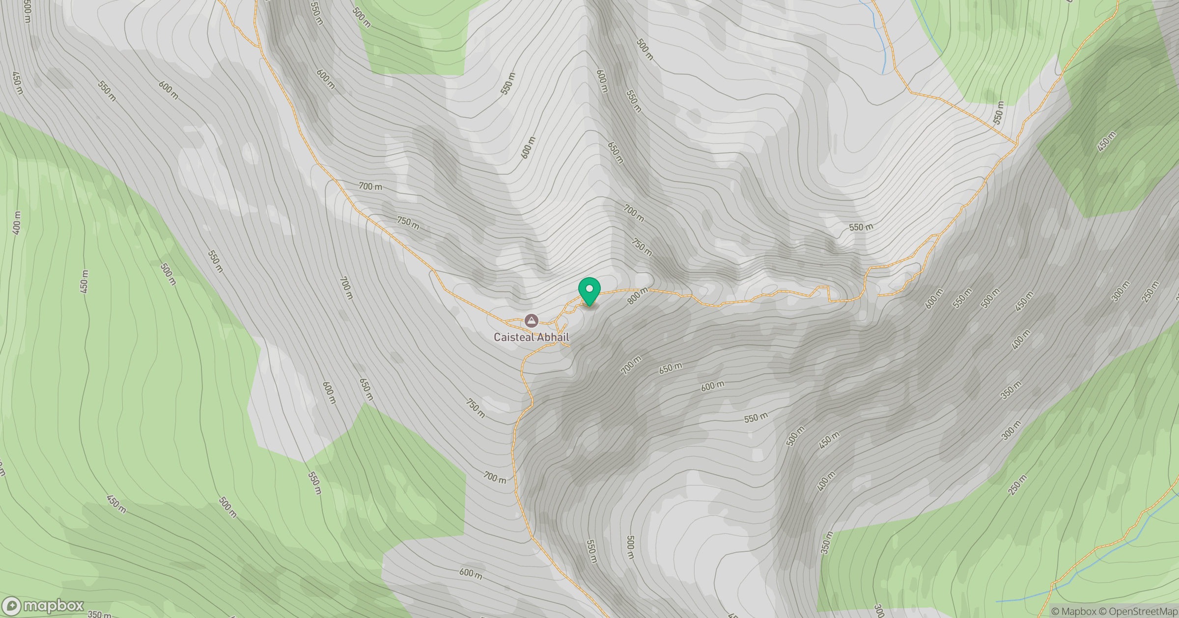 Caisteal Abhail location map