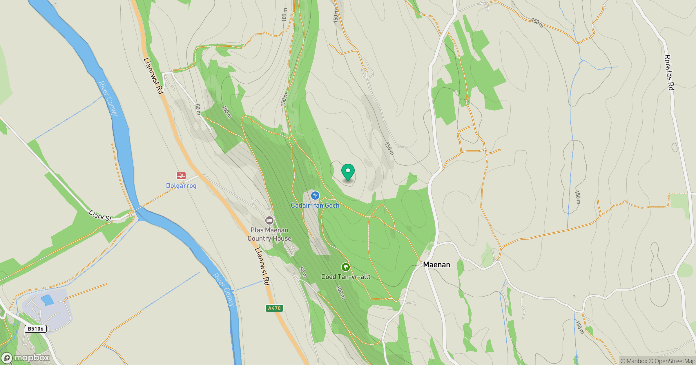 Cadair Ifan Goch location map