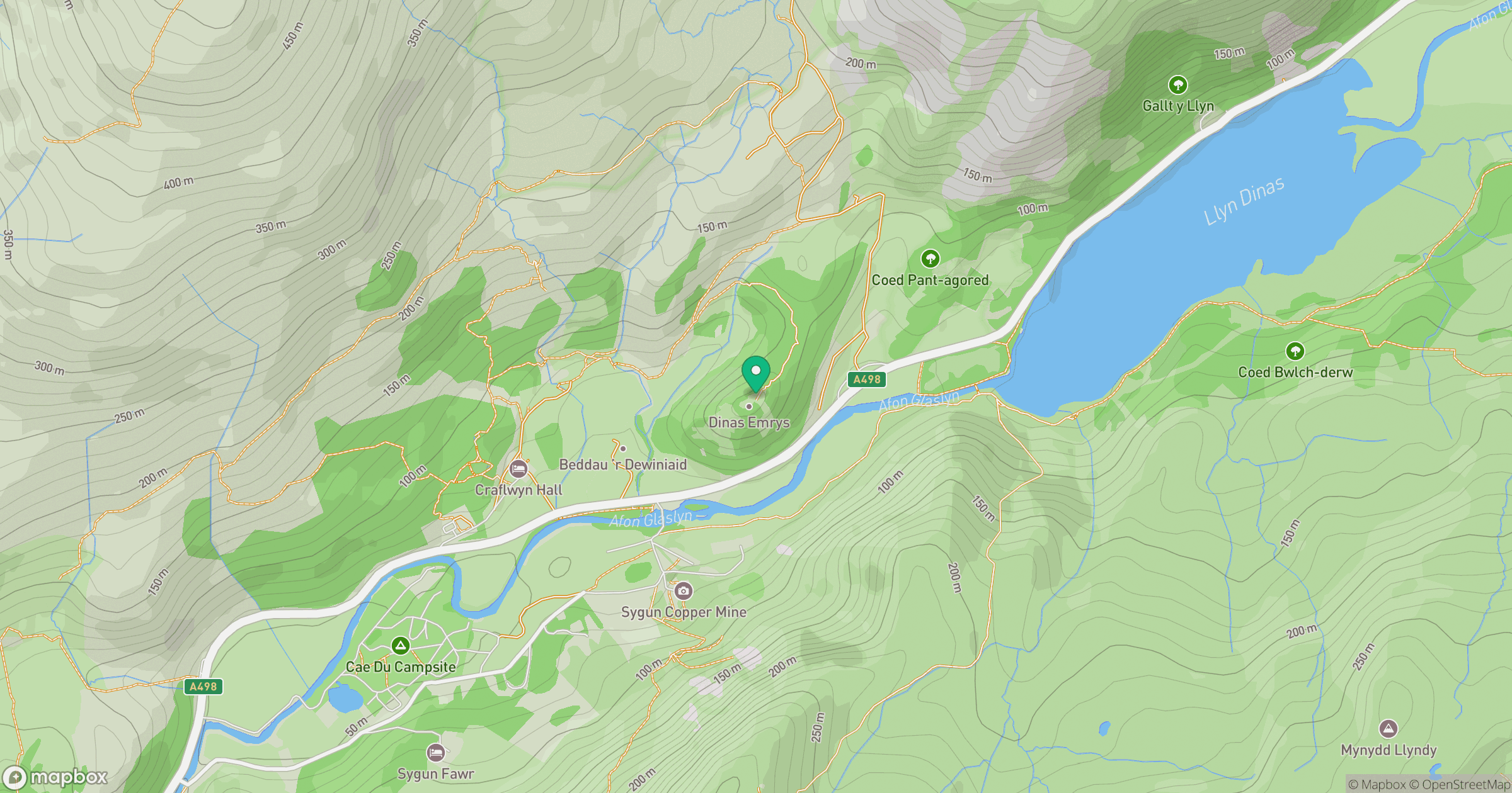 Dinas Emrys location map