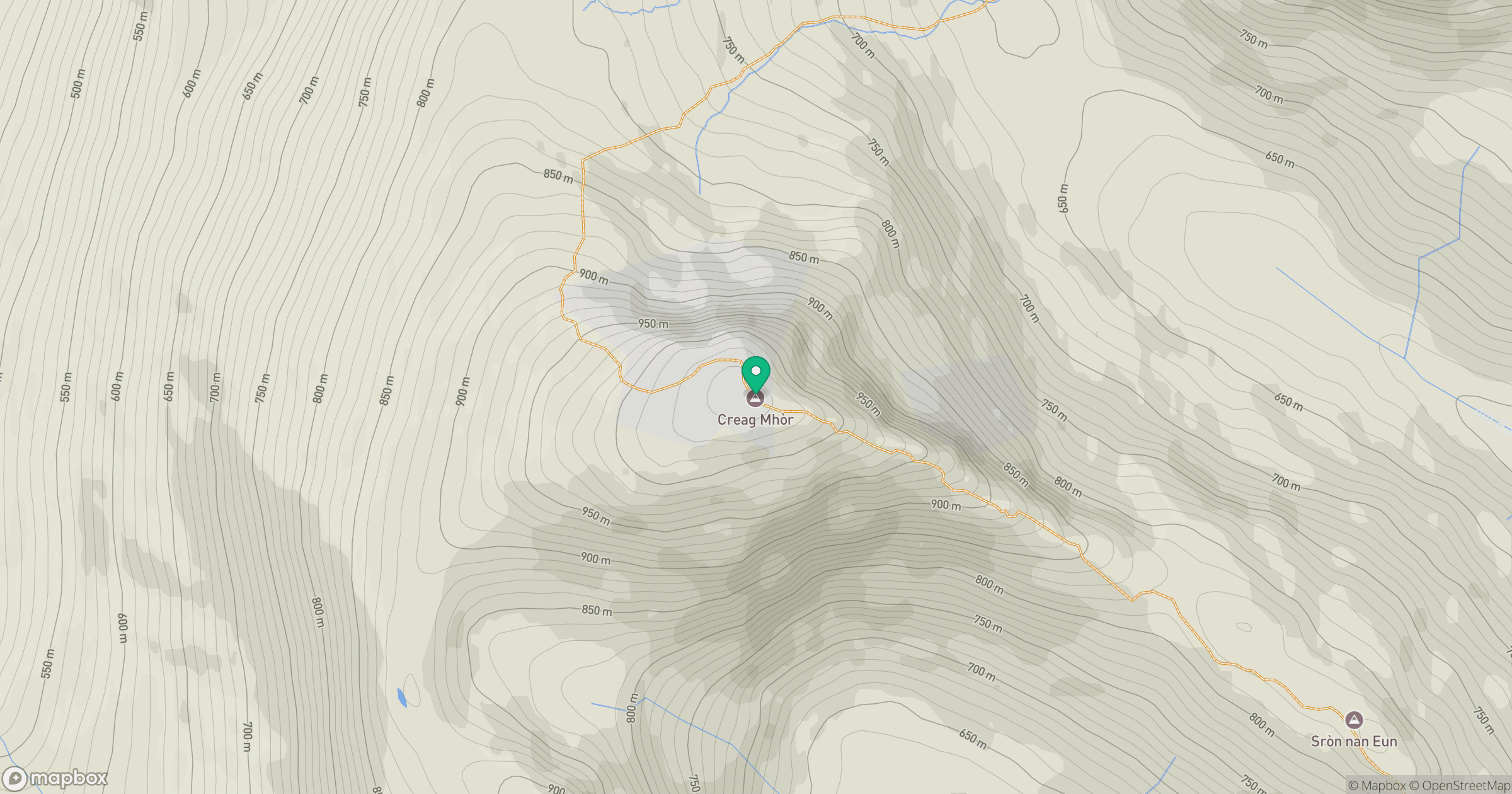 Creag Mhor location map