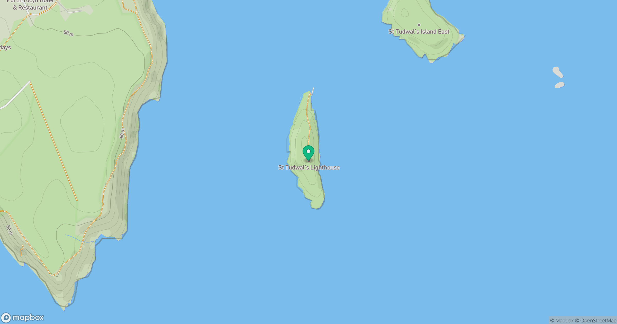 St Tudwal's Island West location map