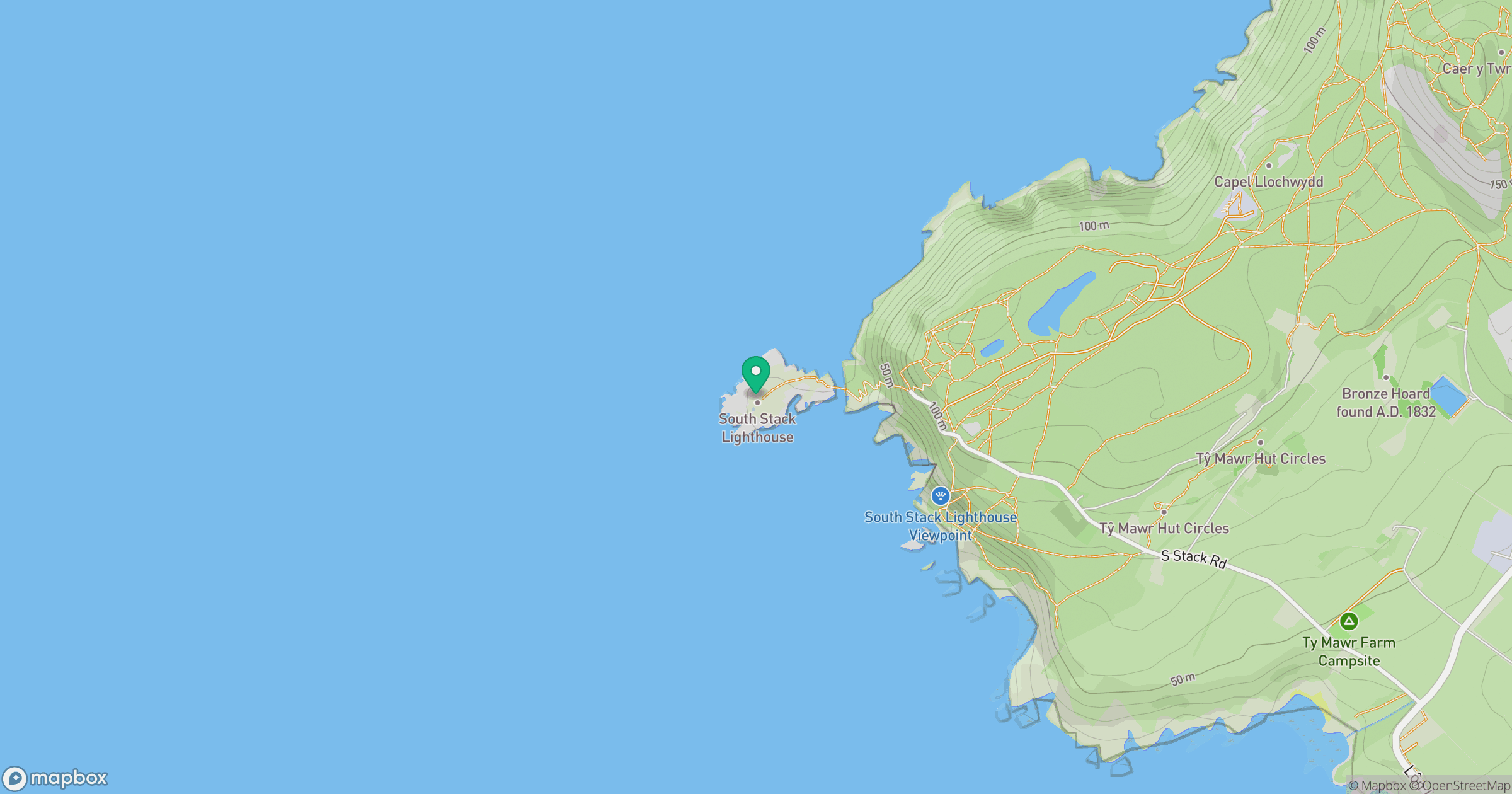 Ynys Lawd [South Stack] location map