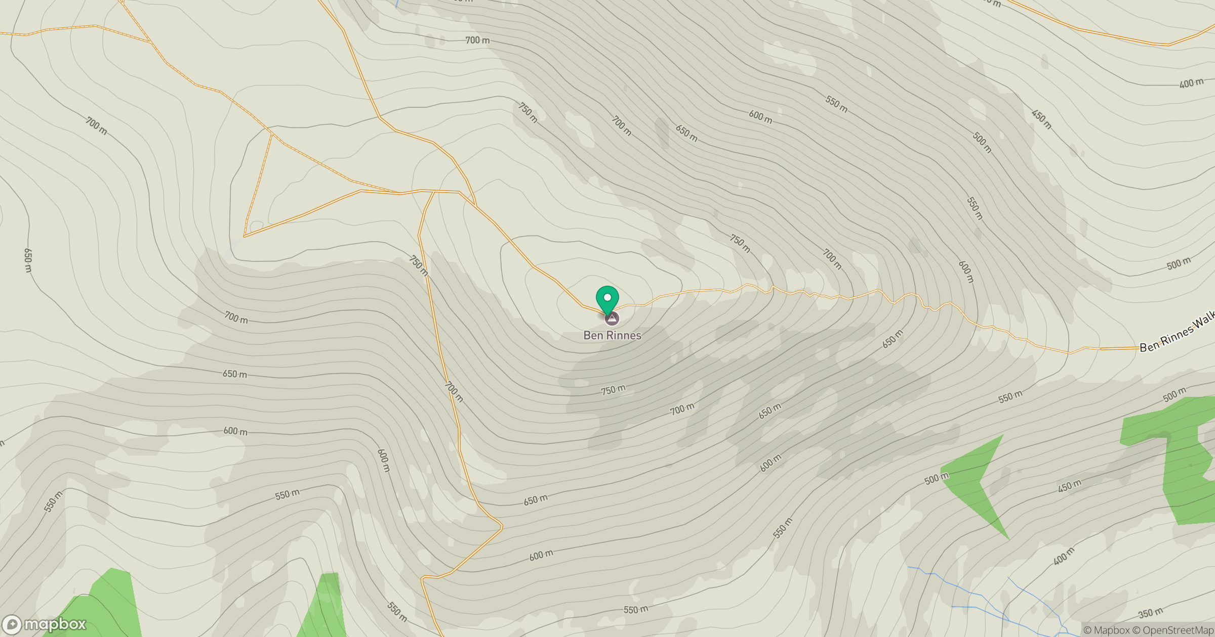 Ben Rinnes location map