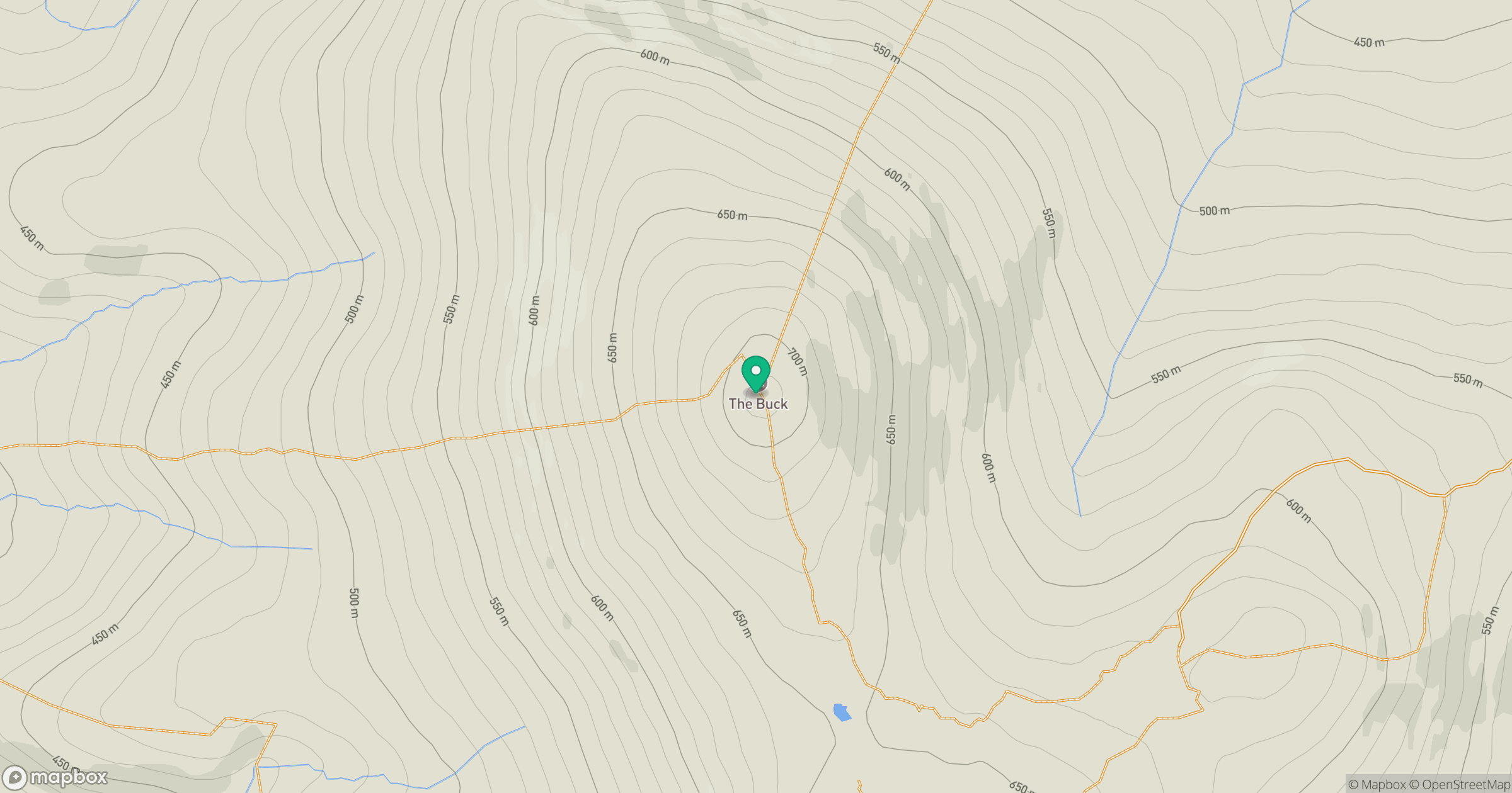 The Buck location map