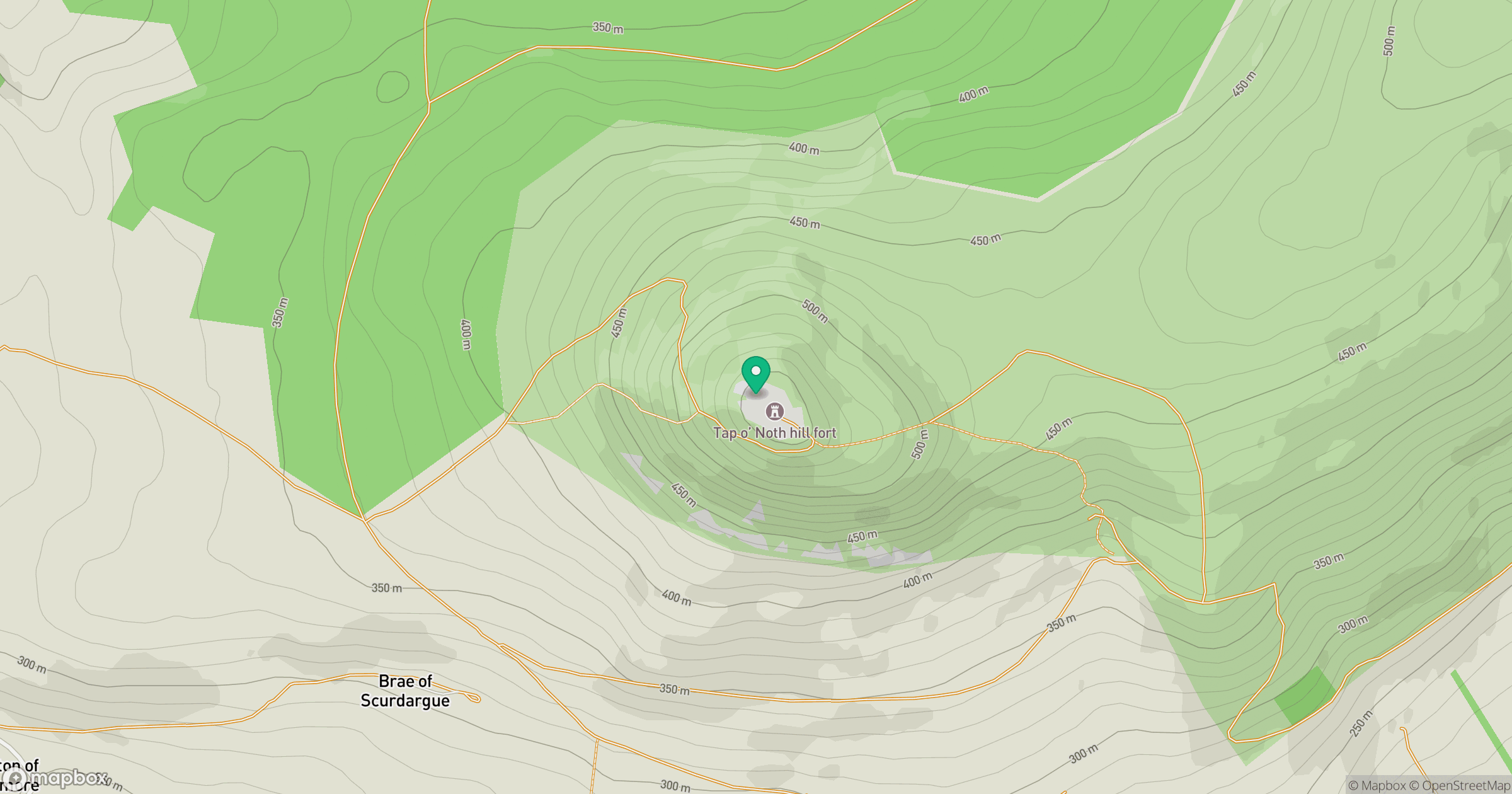 Tap o' Noth location map