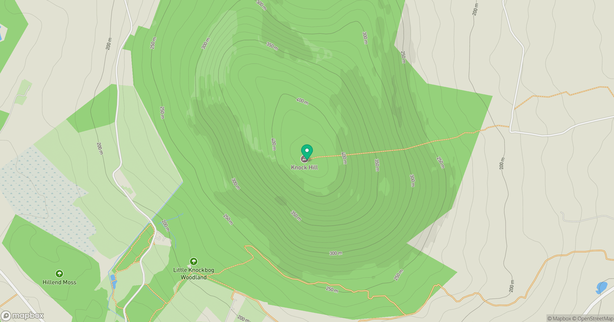Knock Hill location map