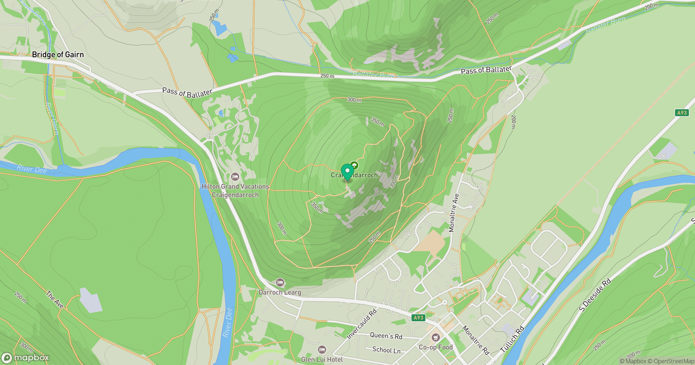 Craigendarroch location map