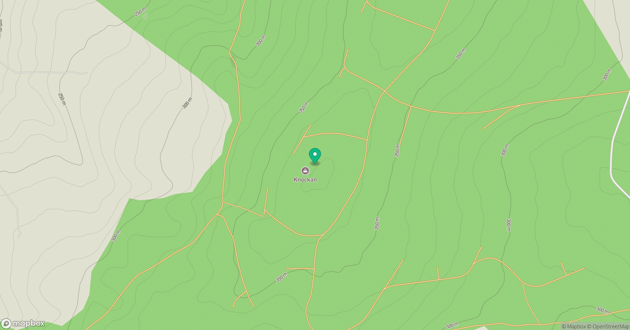 Knockan location map