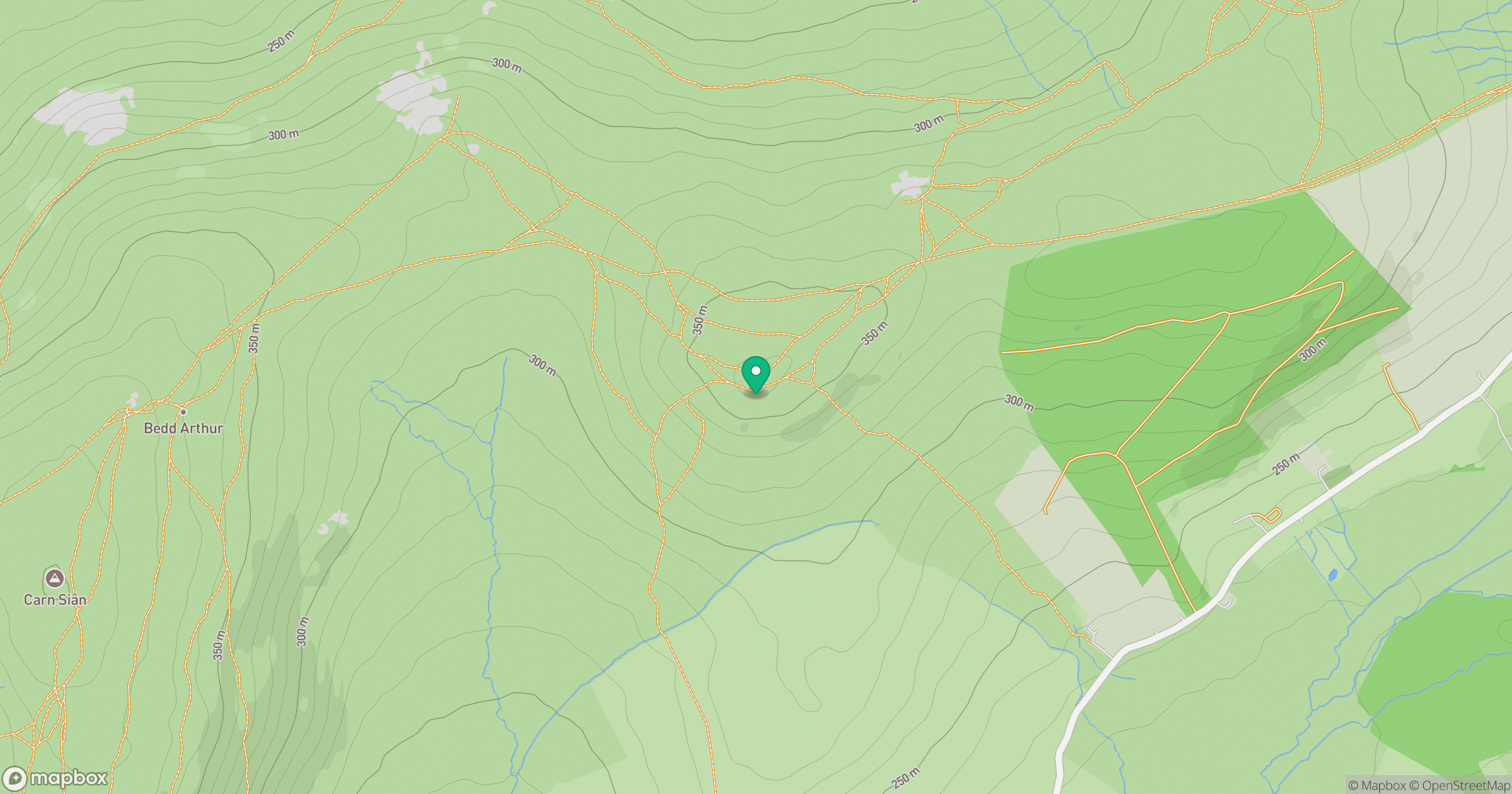 Carn Menyn location map