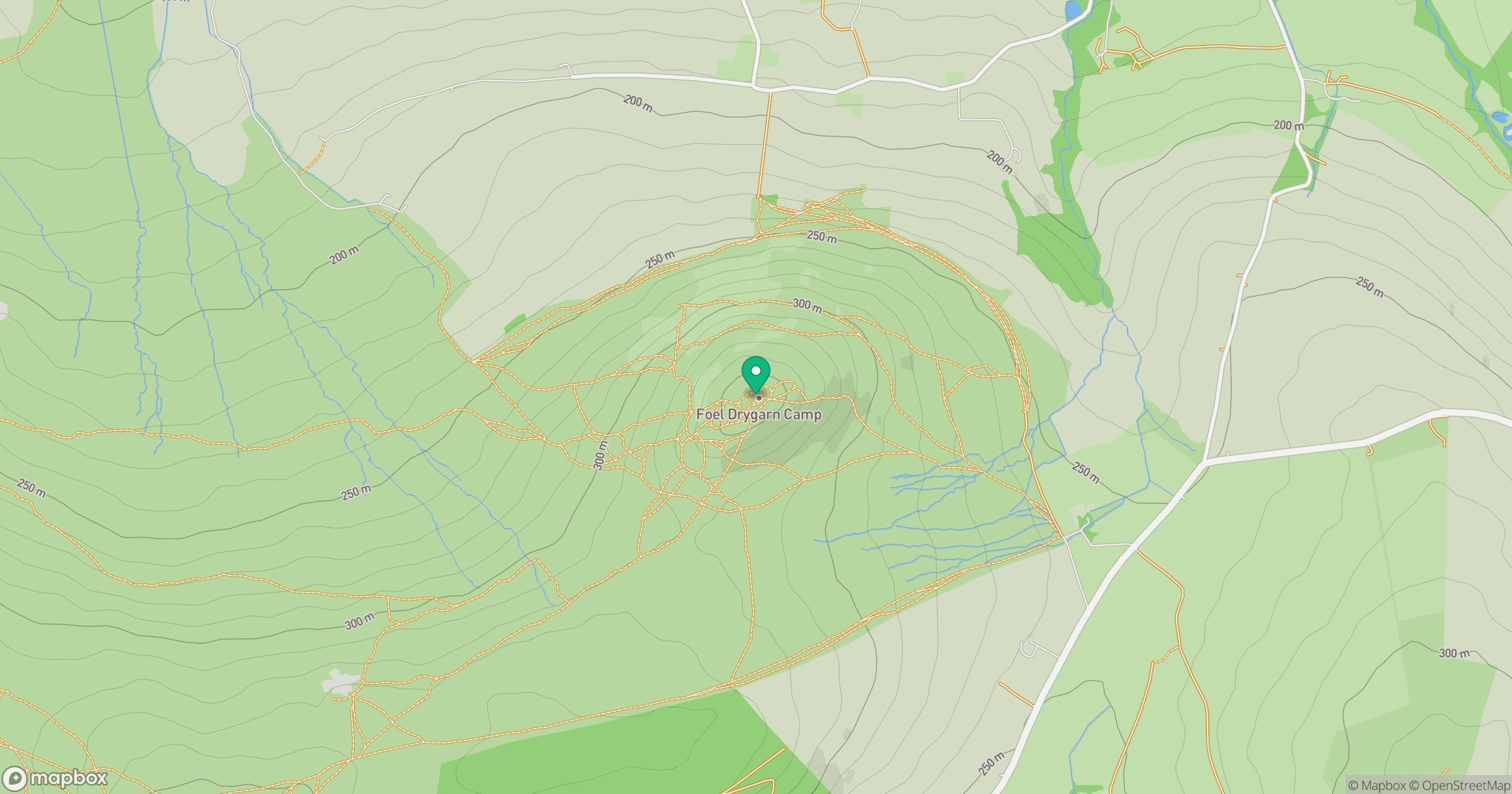 Foel Drygarn location map
