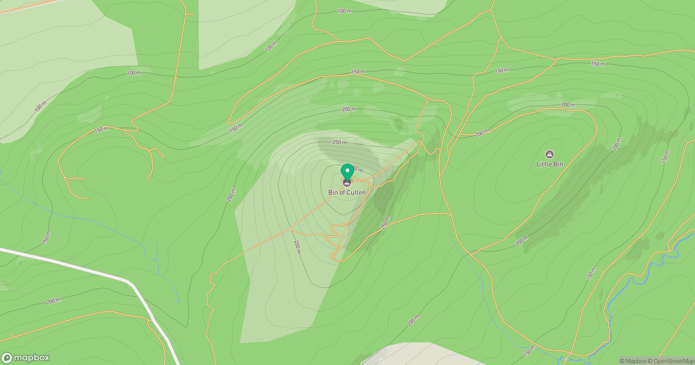 Bin of Cullen location map