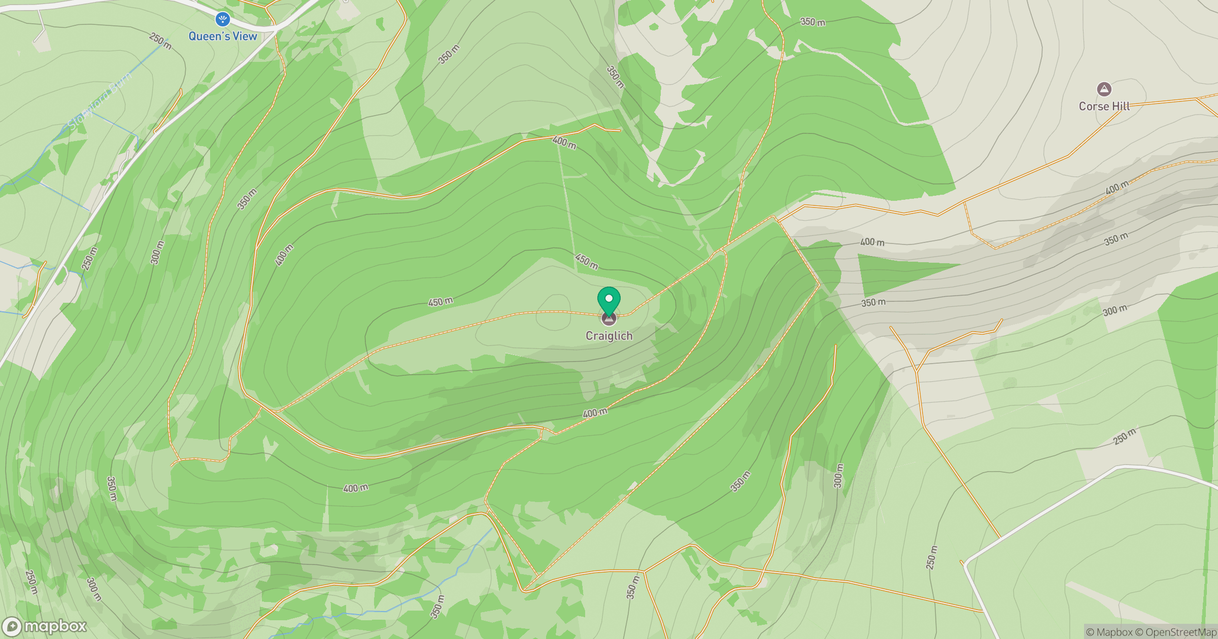 Craiglich location map