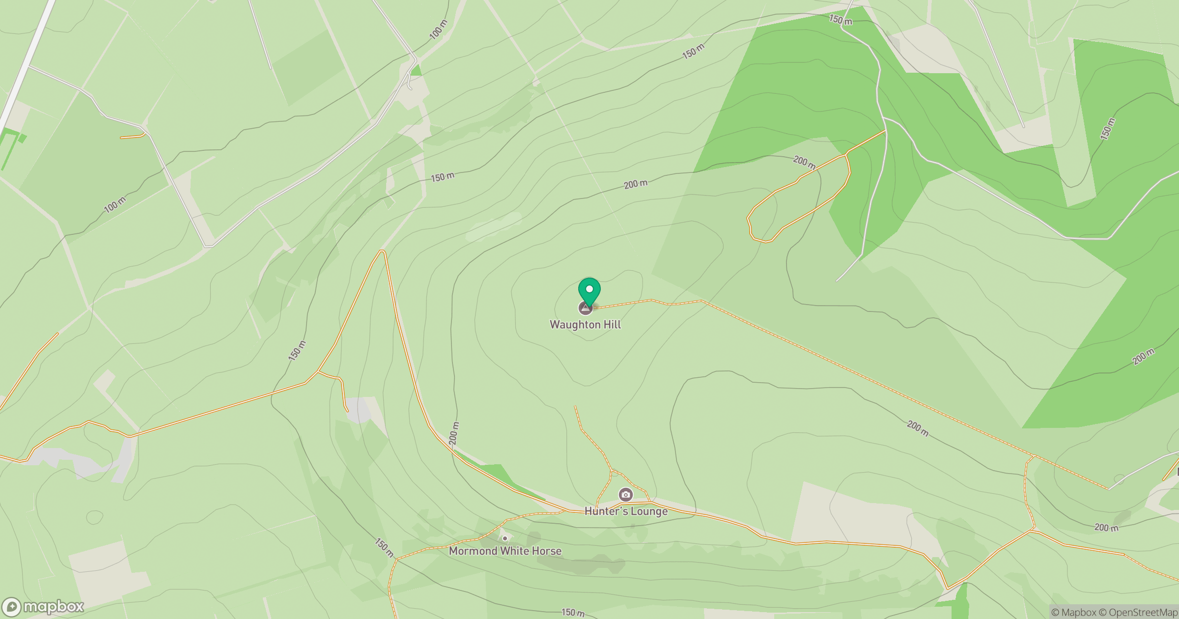 Waughton Hill location map