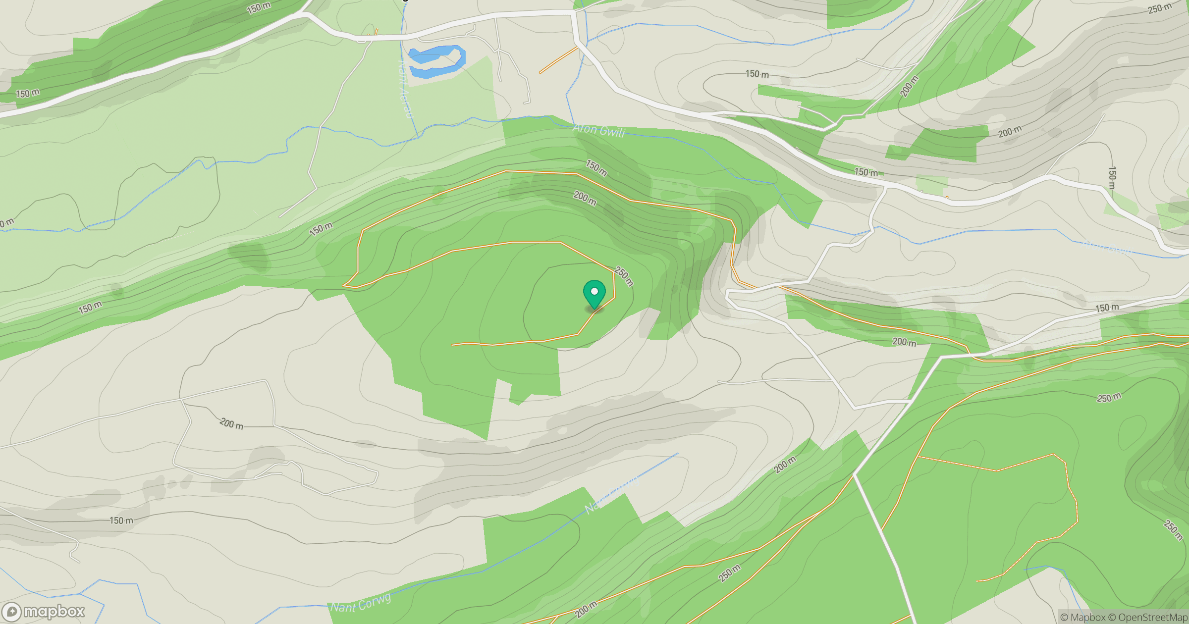 Brechfa Forest location map