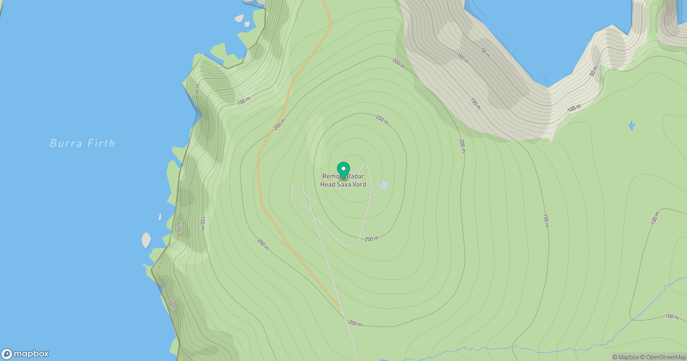 Saxa Vord location map