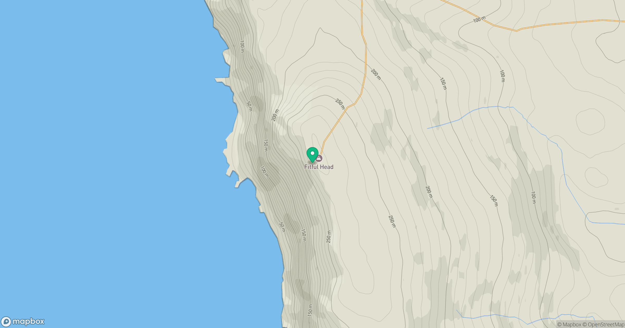 Fitful Head location map