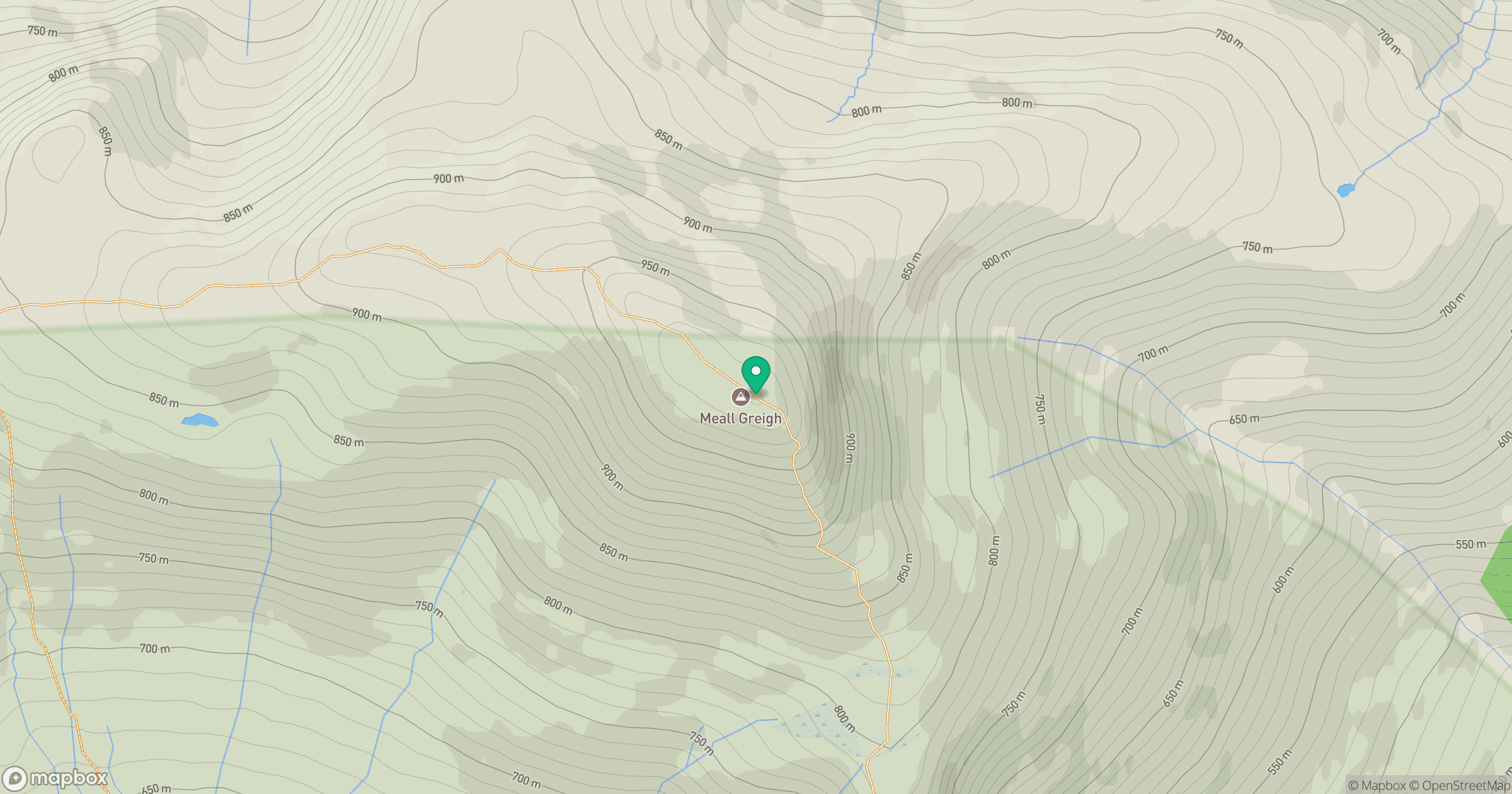 Meall Greigh location map