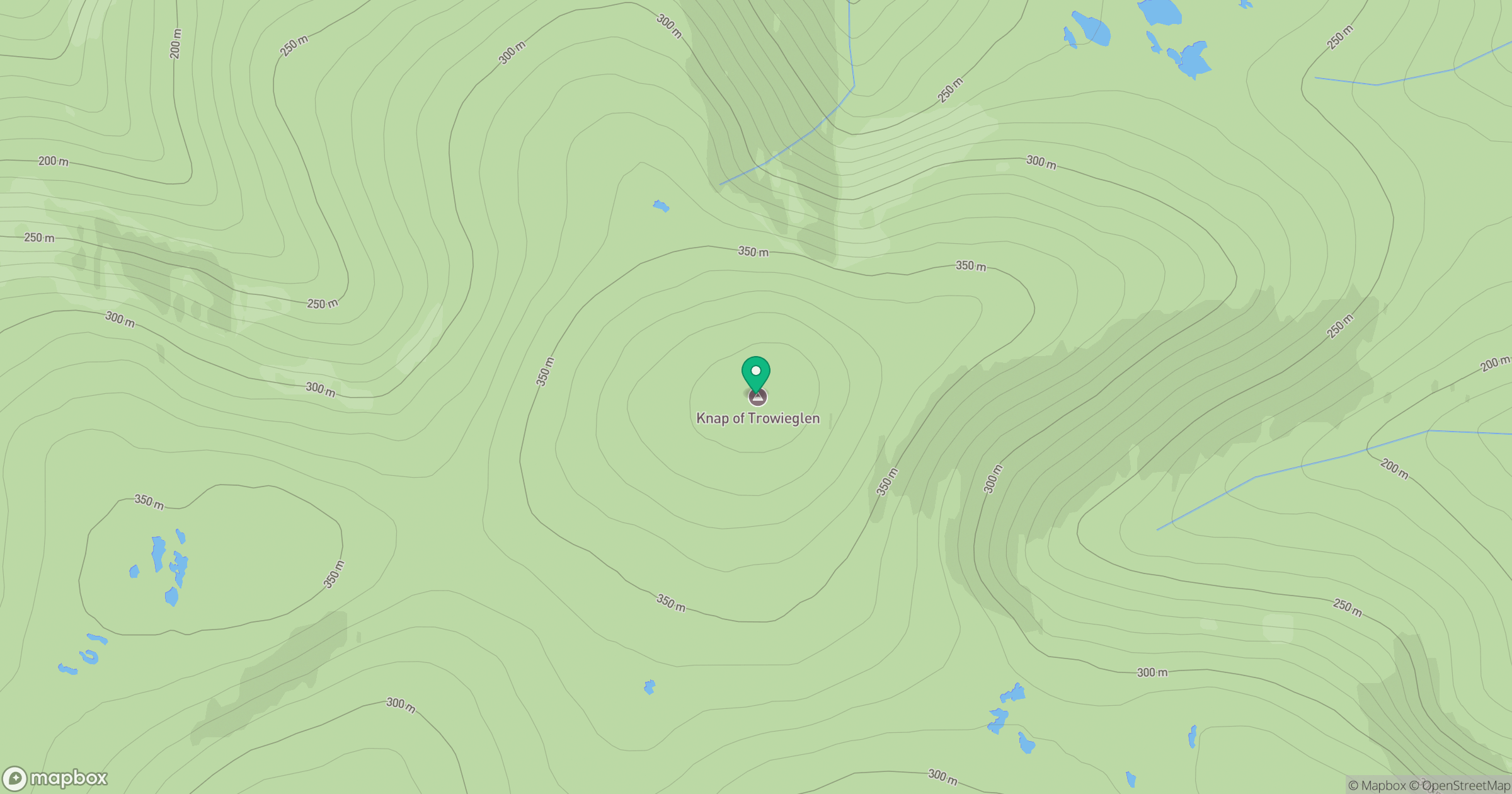 Knap of Trowieglen location map