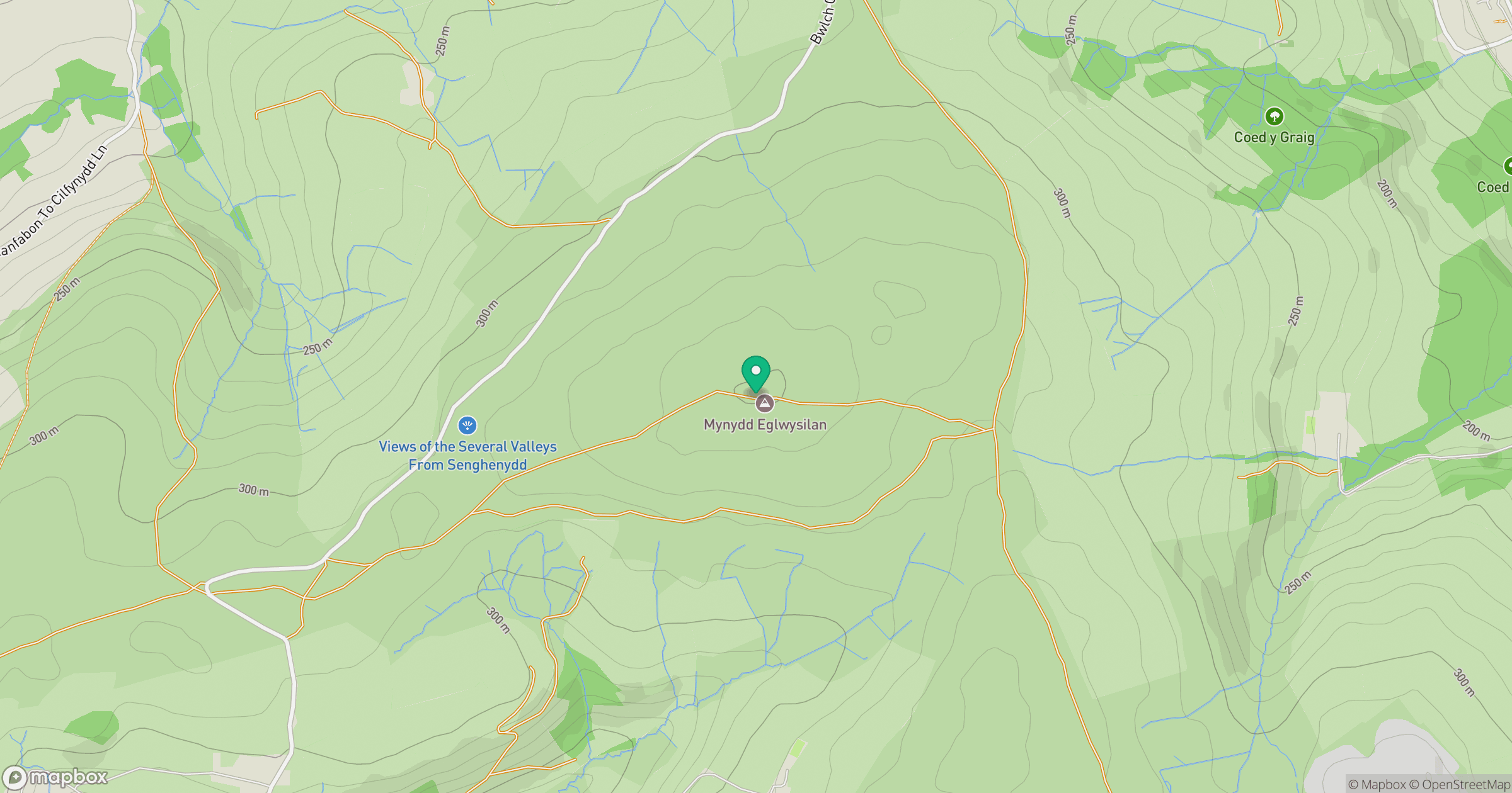 Mynydd Eglwysilan location map
